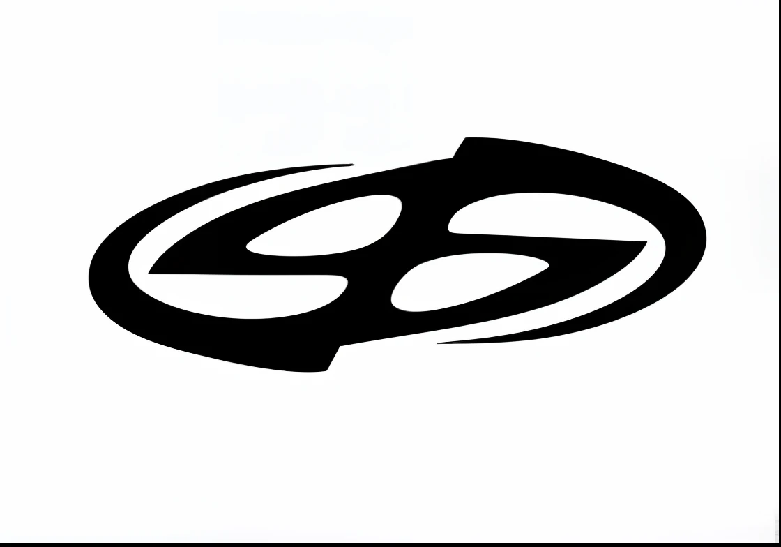 Black and white logo close-up on white background, SVG stickers, Symmetrical die-cut sticker, S Clean Line, Stickers - SVG, Infinite glyphs, Symmetrical logo, Vectorized logo style, Round logo, 2D Logo, Symmetrical sticker design, 2D vector logo, 2D Solid Shape Logo, 2D vector logo using the alphabet you