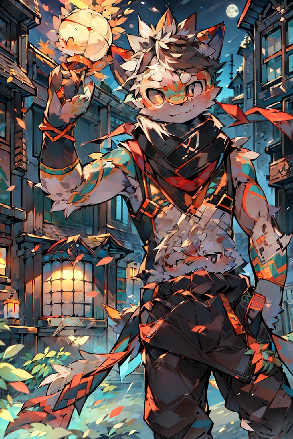 (((1boy, (natsu_dragneel:1.2), scarf, sleeveless, black eyes, firey, with arms up,))) default_outfit, is standing, looking_at_viewer, 独奏, male_focus, Cowboy_shot, closeup portrait, plein air, (natta, murky:1.25), street, (Darkest diffuse style:0.6), (evreka15 style:0.6), top-quality, absurderes, hight resolution, (original), (highly detailed wallpaper), 8k, (color), (trending on artstationh, CGSsociety, pixiv:0.85), ighly detailed, (consistency:1.5), (Beautiful composition:1.2), (动态照明), (Convoluted:1.15), (Symetrical:1.1), (HD:1.25), (​masterpiece:0.9), (by Atey Gaylan and Anton Fadeev:0.9), [light_rays], a moon, (blurry_background, depth of fields:0.5),
Official_Art、