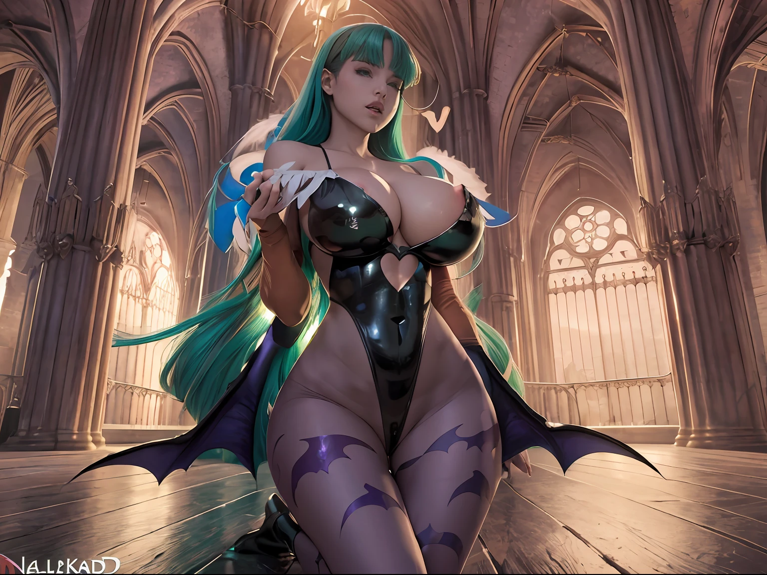 ((Morrigan Aesland)), De Darkstalkers, con leotardo negro y alas de murcielago, sexy,(( Amazing tits))
Delgado sexy,((una sola chica)) muslos grandes y torneados, lleva su ropa ajustada en el fondo se puede ver una ((catedral un castillo)) ((de noche)) ,8k, hiperrealista, todo parece un renderizado de motor irreal ((Vista de cuerpo completo)) Pose caliente perfecta para el, , Como estilo de renderizado de motor irreal, aesthetic, Sorprendentemente hermoso momento sincero, full body vintage aesthetic, cuerpo completo,35mm film feel, 16k, lumen –ar 9:16 –v 5.1 –q 2 –c 6 –style raw ,Los muslos grandes torneados usan su ropa ajustada, (((tetas grandes)))imagen de noche ((perfecto)) Vista trasera del ass ,(((nalgotas))) nalgona