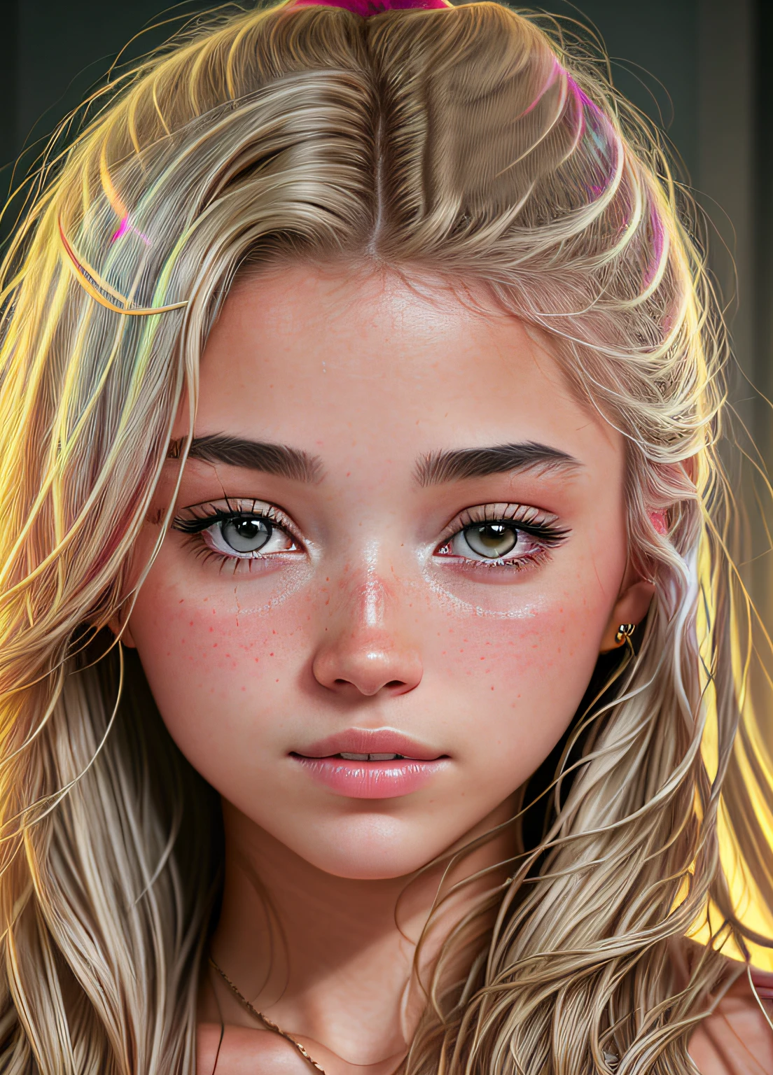 portrait of Olivia Dunne, epic (photo, studio lighting, hard light, sony a7, 50 mm, matte skin, pores, colors, hyperdetailed, hyperrealistic),