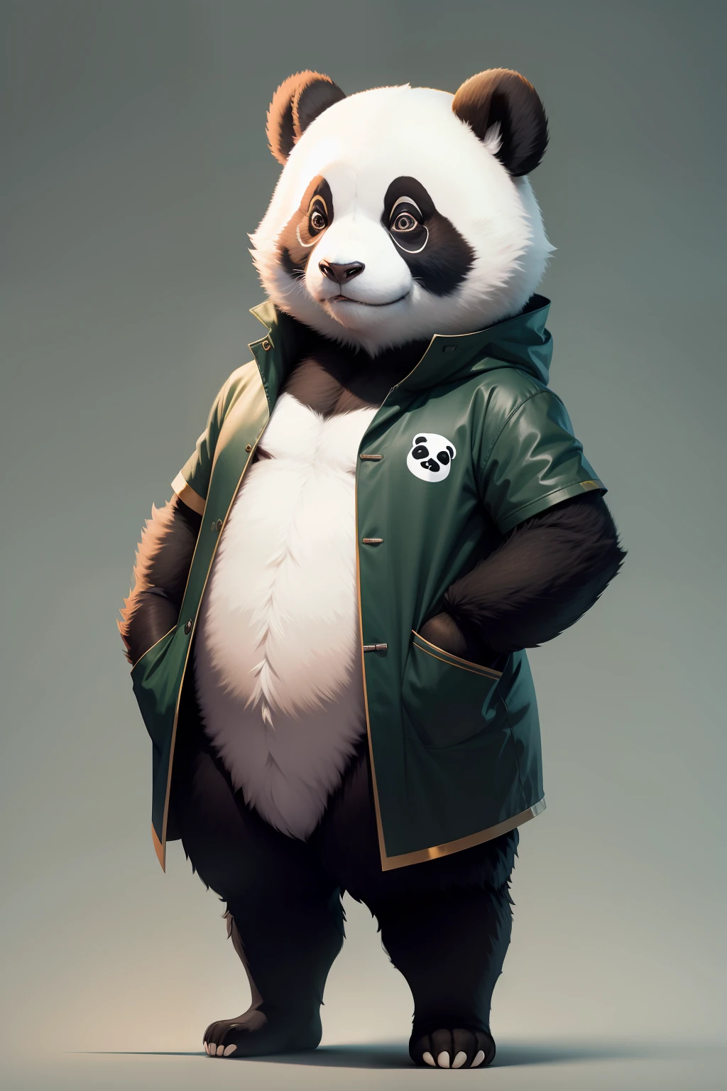 Anthropomorphic panda