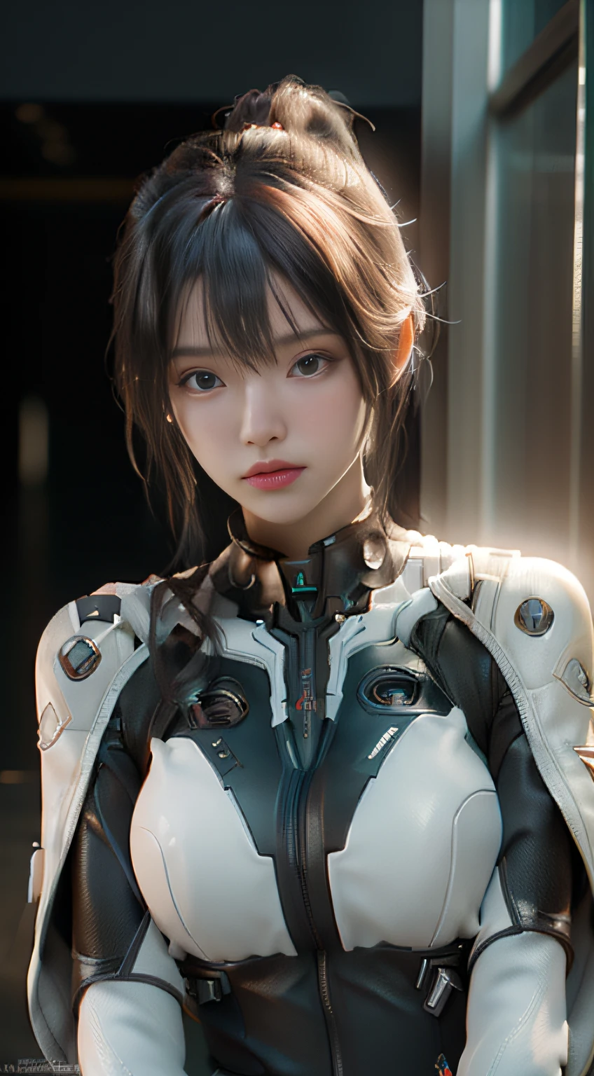 ((Best quality)), ((masterpiece)), (detailed:1.4), 3D, an image of a beautiful cyberpunk female,HDR (High Dynamic Range),Ray Tracing,NVIDIA RTX,Super-Resolution,Unreal 5,Subsurface scattering,PBR Texturing,Post-processing,Anisotropic Filtering,Depth-of-field,Maximum clarity and sharpness,Multi-layered textures,Albedo and Specular maps,Surface shading,Accurate simulation of light-material interaction,Perfect proportions,Octane Render,Two-tone lighting,Wide aperture,Low ISO,White balance,Rule of thirds,8K RAW,