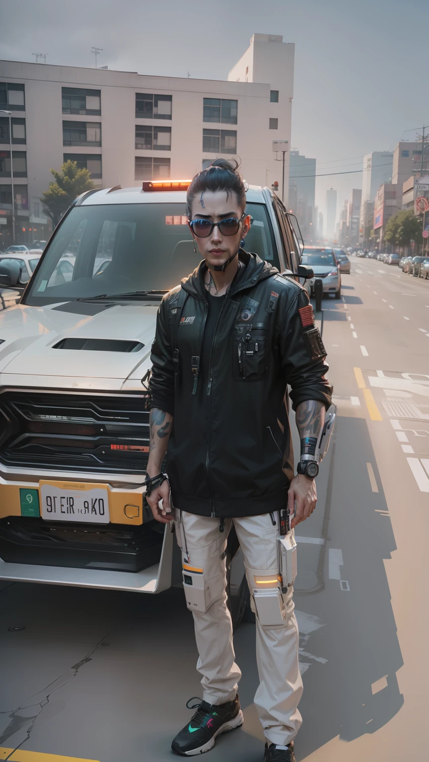 8k , Realistic Face , cyberpunk