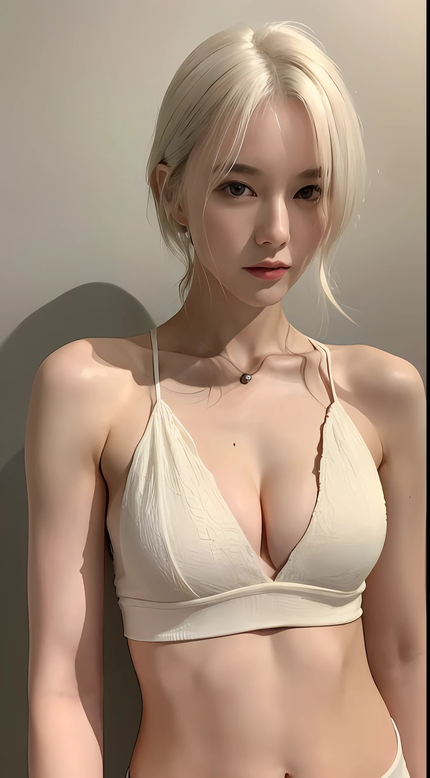 ((top-quality、4K、masterpiece:1.3))、Beautiful woman with perfect body shape:1.4、(Slender abs)、White hair、Highly detailed facial and skin texture、A detailed eye、二重まぶた、ars、
