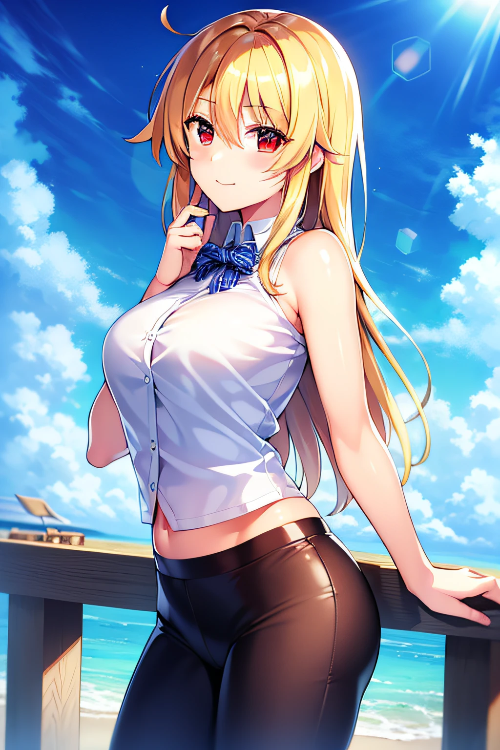 (((Best quality))), ((Ultra-detailed)), ((illustration)), ((Disheveled hair)), ((frilld)), (1 girl), (Solo),1girl
blue_sky,
cloud,
cloudy_sky,
dated,
day,
outdoors,
sky,
solo,
twitter_username,
rating:safe,