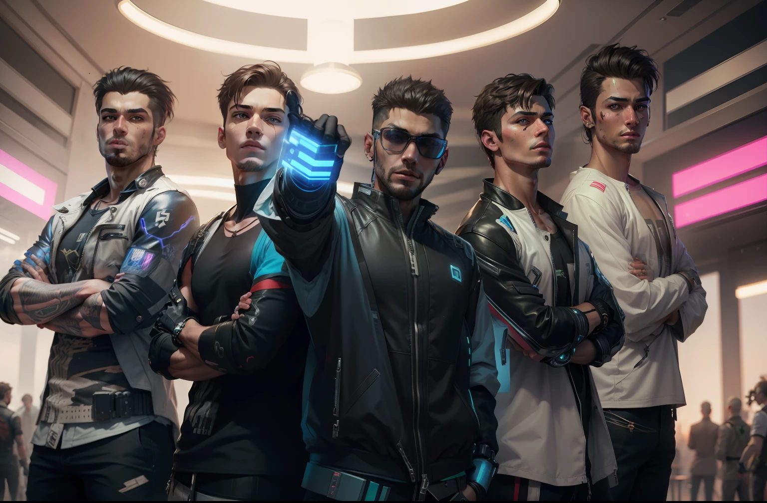 cyberpunk handsome boy, realistic face, 8k, ultra realistic