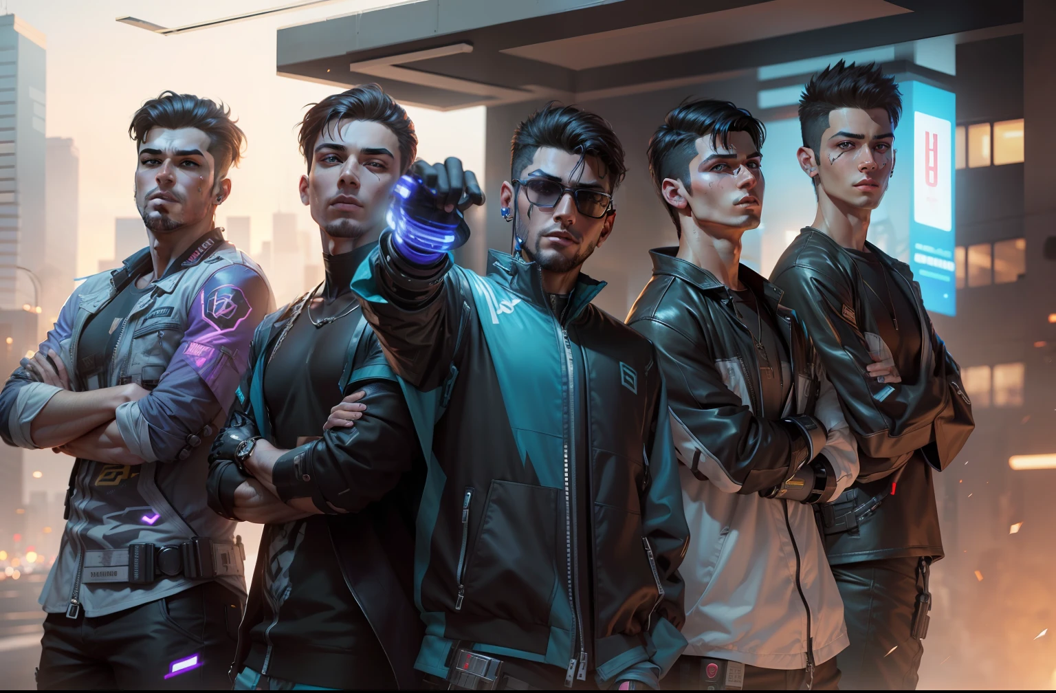 cyberpunk handsome boy, realistic face, 8k, ultra realistic