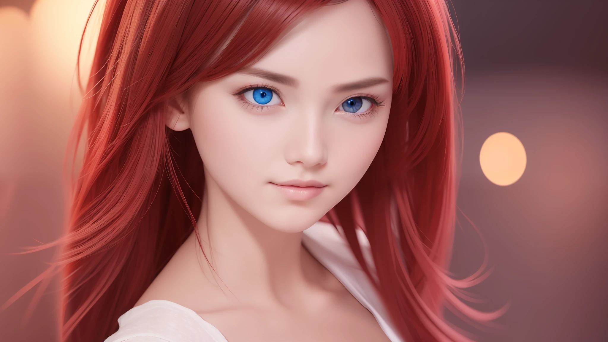 An eye with a red pupil,The similarity is on fire