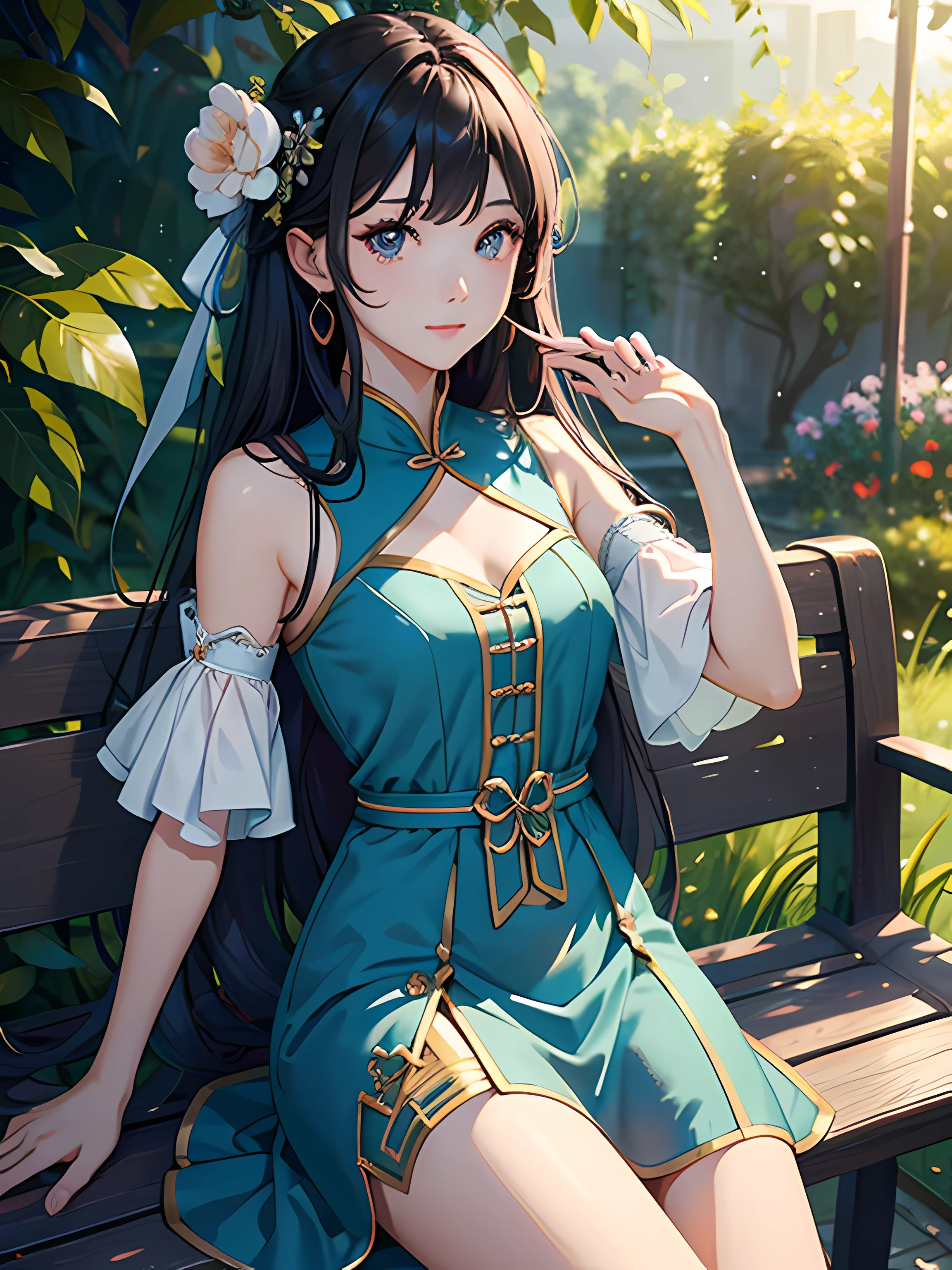 femele,a beauty girl,solo person,Works of masters,Best image quality,Higher quality,high detal,超高分辨率,8K分辨率,exquisite facial features,s the perfect face,Summer dress