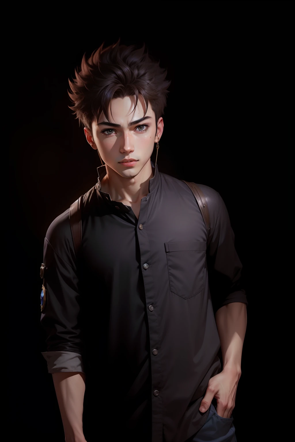 Anime, 1boy, Hero, mobile legend, Just put it face forward, realistic, 4k quality