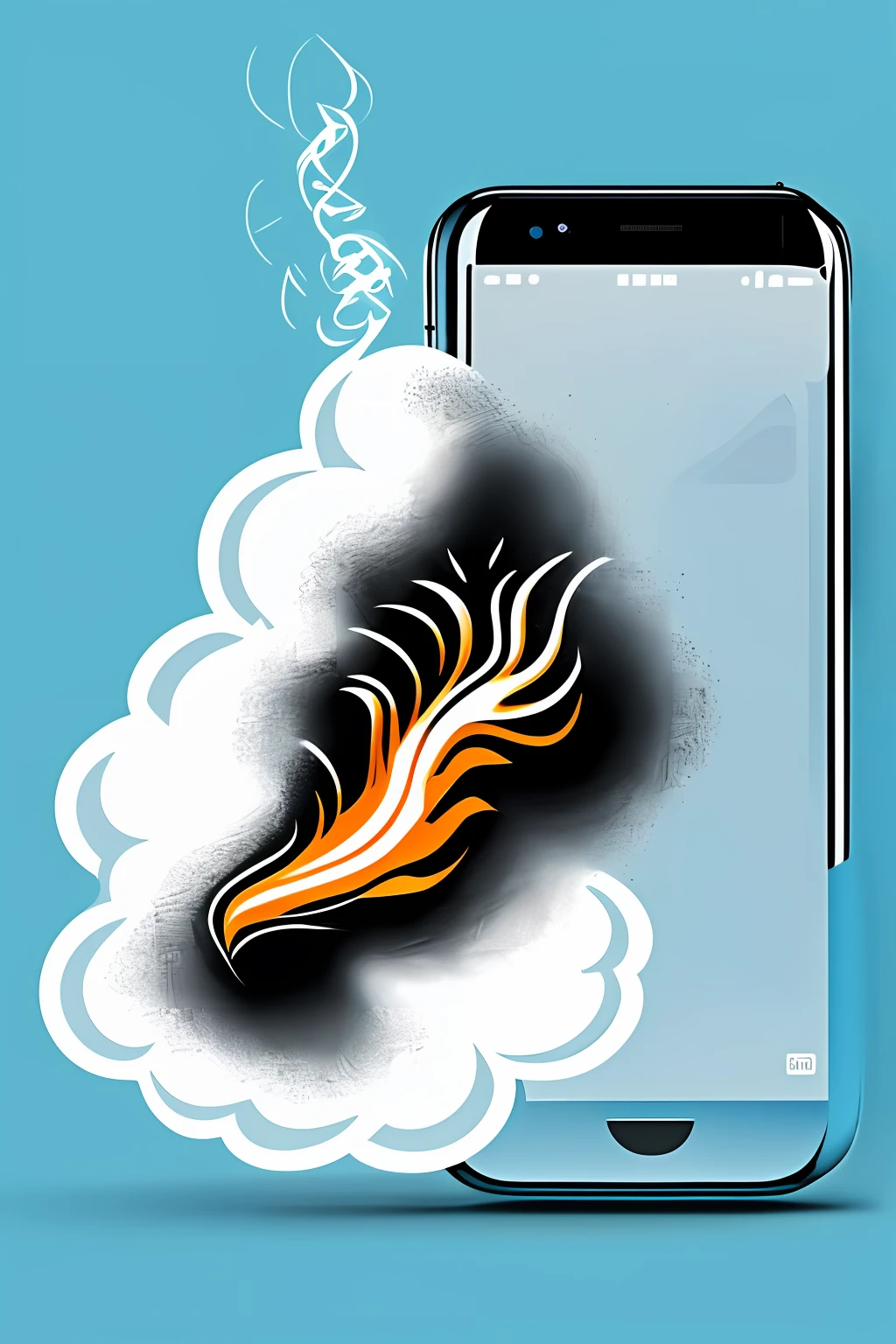 Indian smoke smartphone emoji
