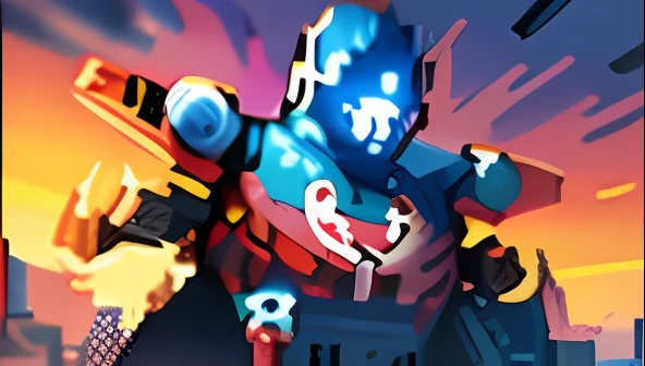high resolution、pixelart,space galaxy background,ninja samurai face
