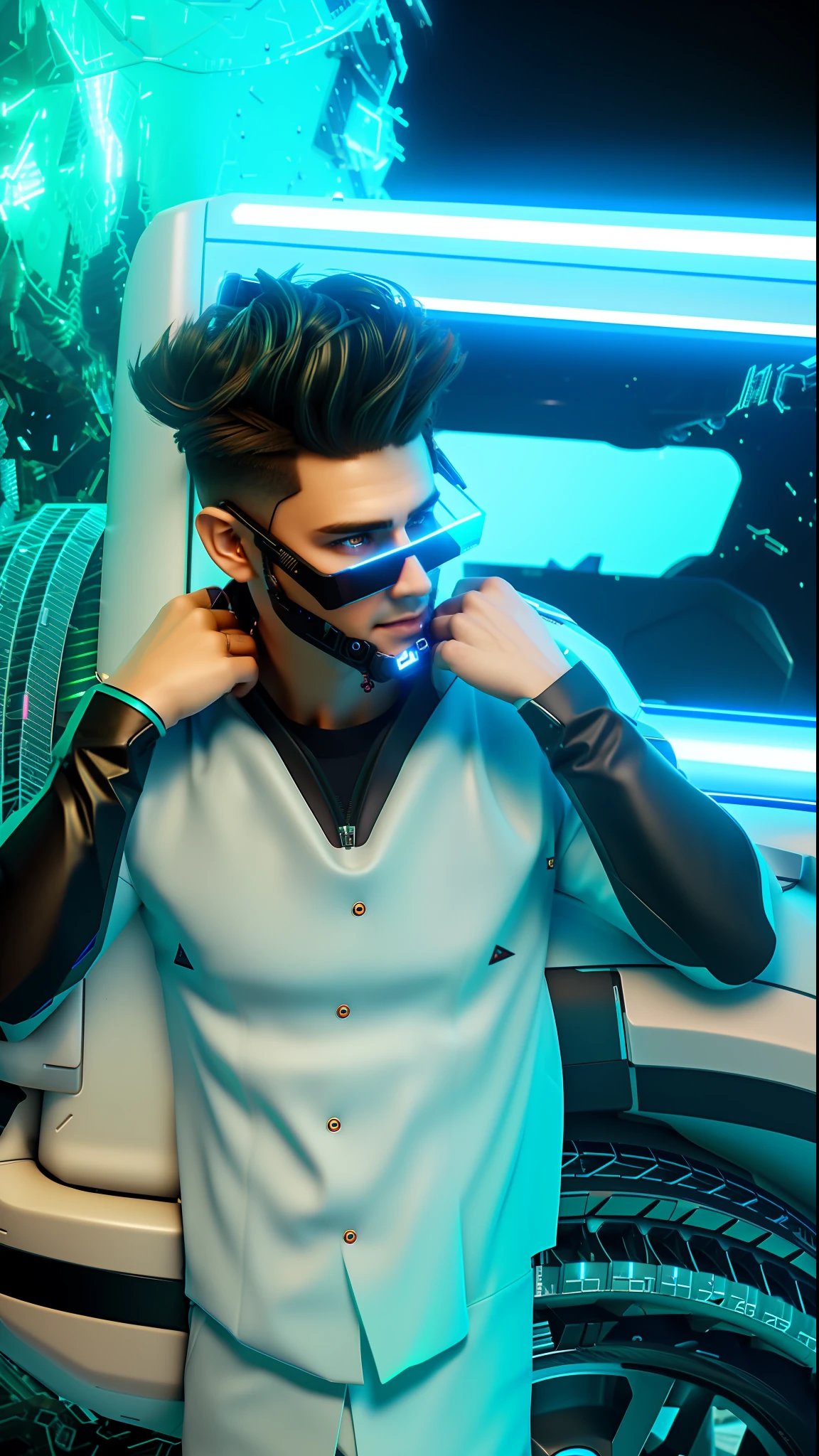 Changing background cyberpunk handsome boy realistic face, 8k, ultra realistic.
