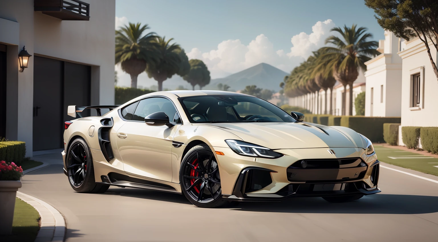 Luxury villas and premium sports cars