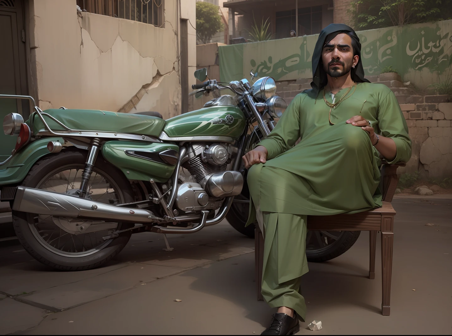 Boy gangstar look, Pakistani society and realistic, 4k