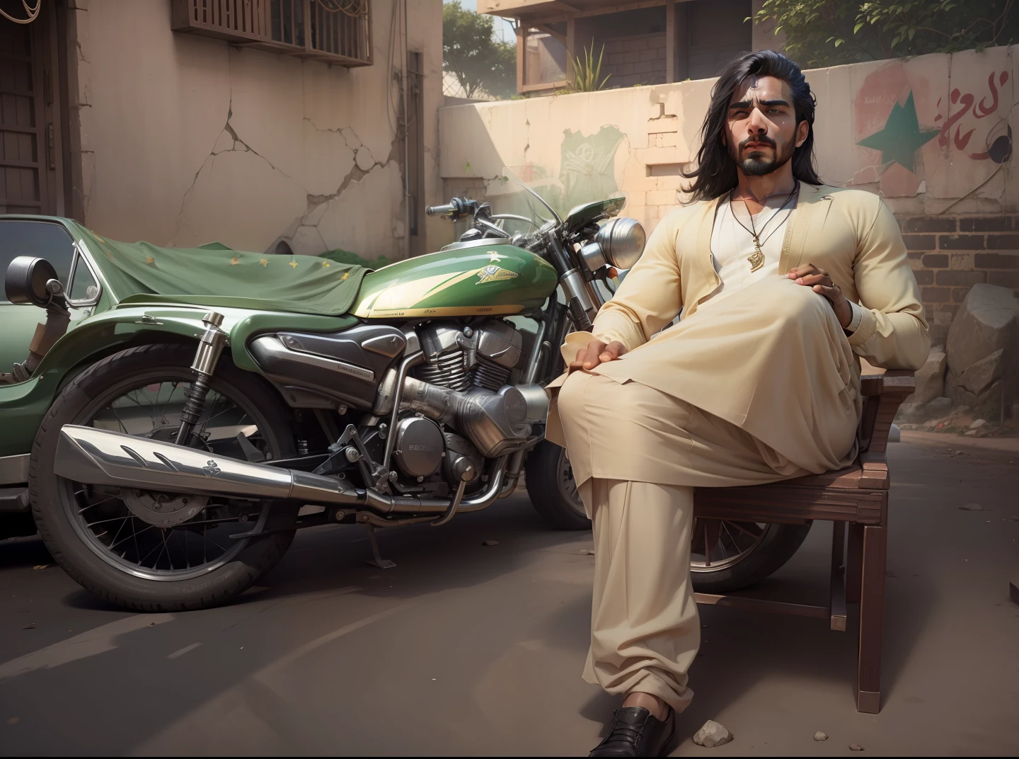 Boy gangstar look, Pakistani society and realistic, 4k