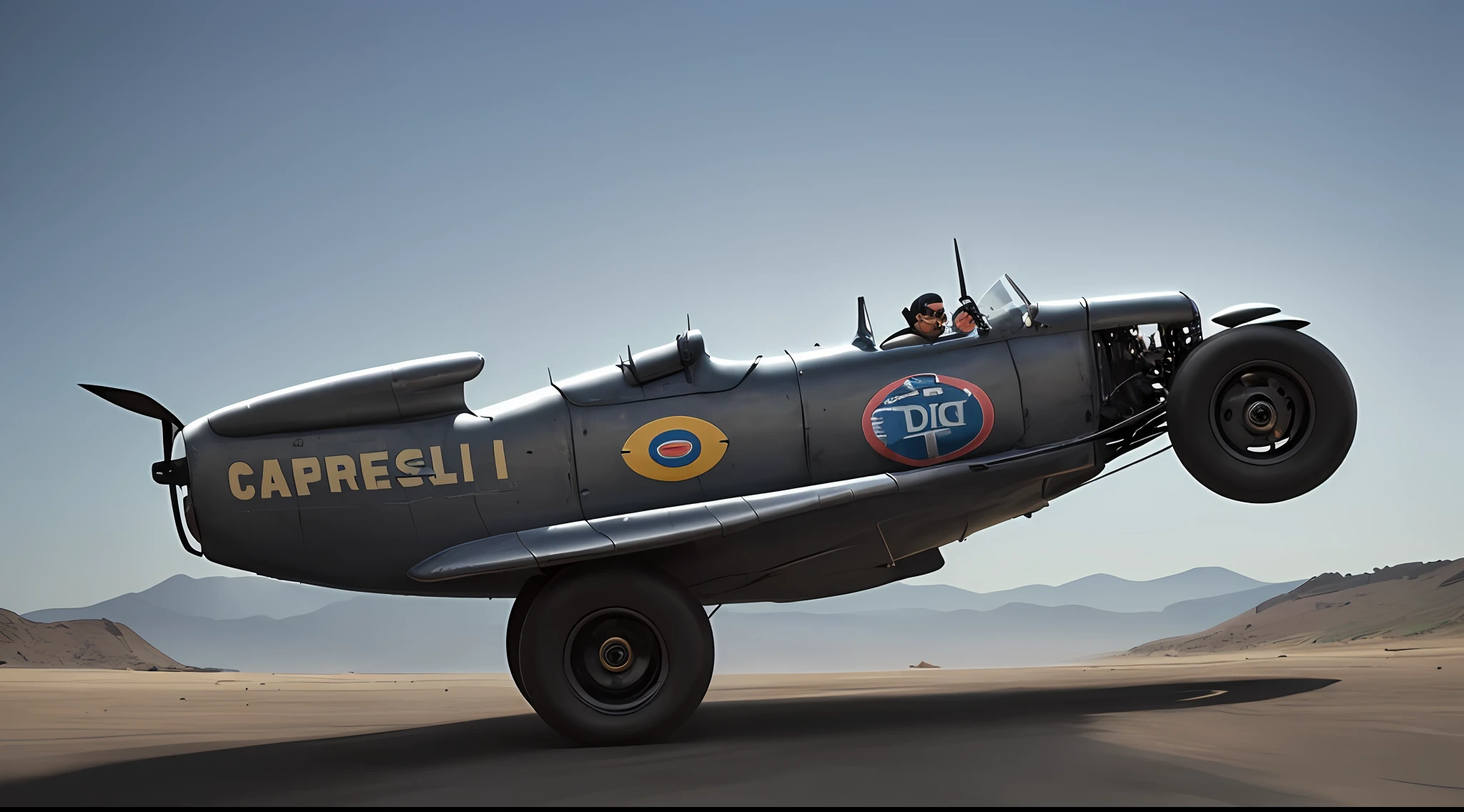 Coche deportivo carreras dieselpunk carbonopunk superdeportivo