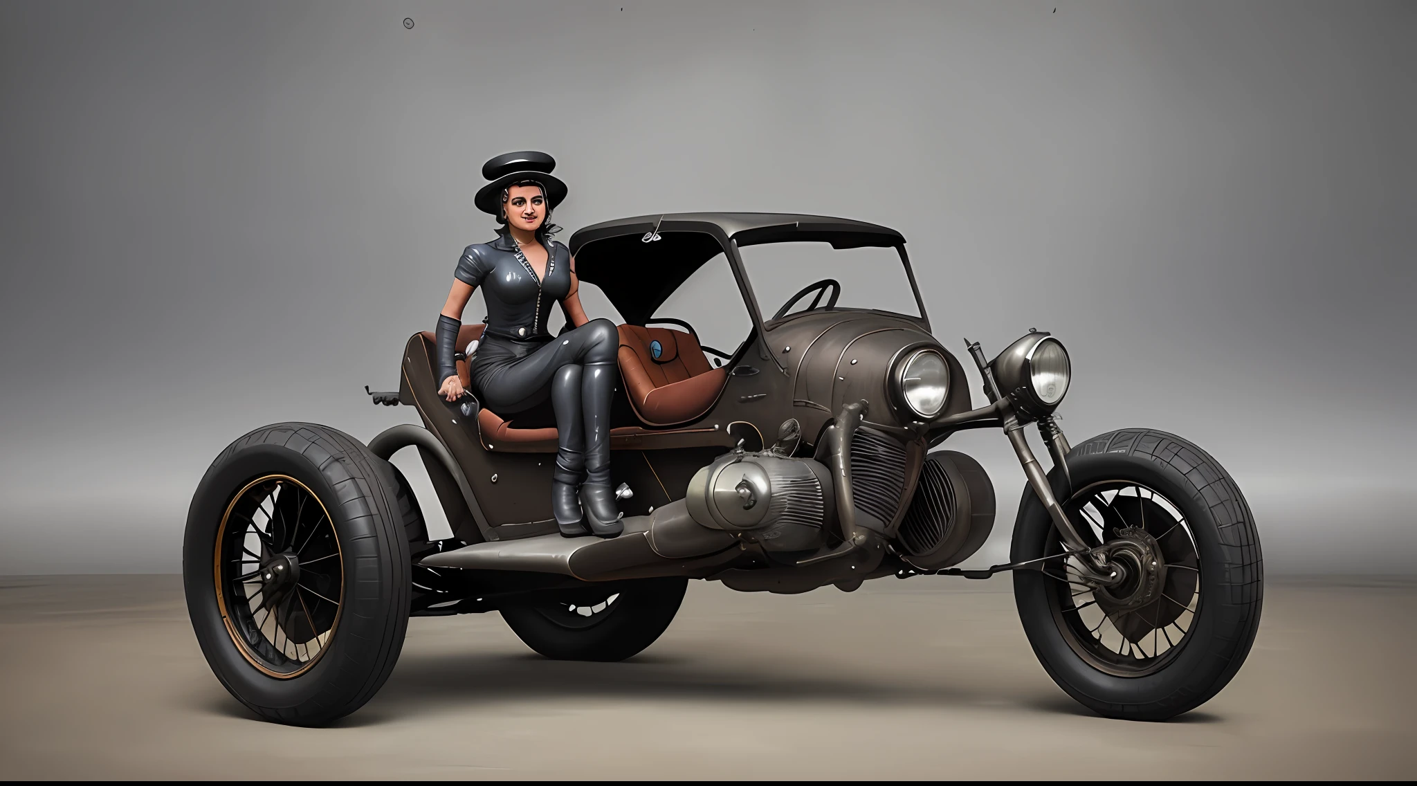 Coche deportivo carreras dieselpunk carbonopunk superdeportivo