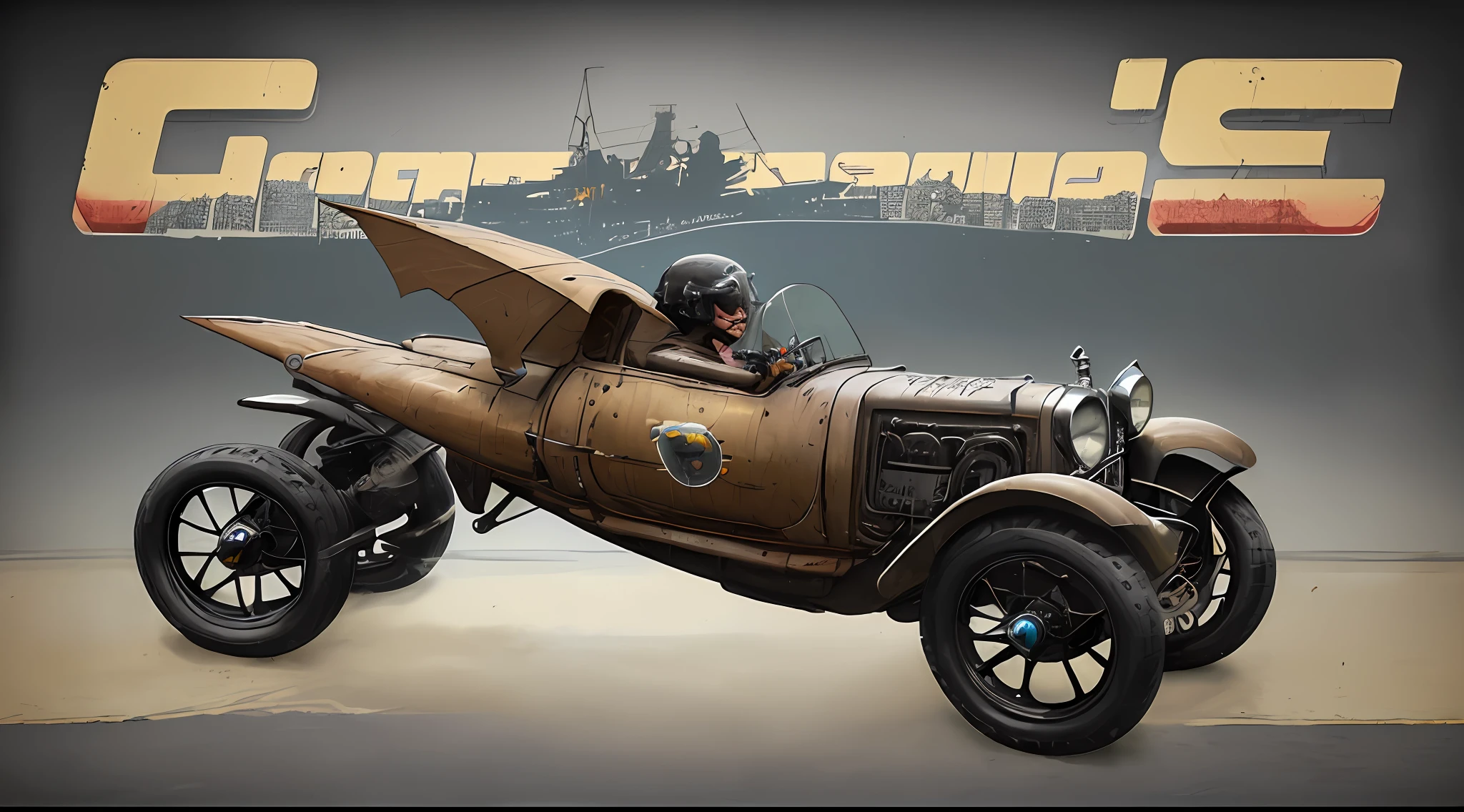 Coche deportivo carreras dieselpunk carbonopunk superdeportivo