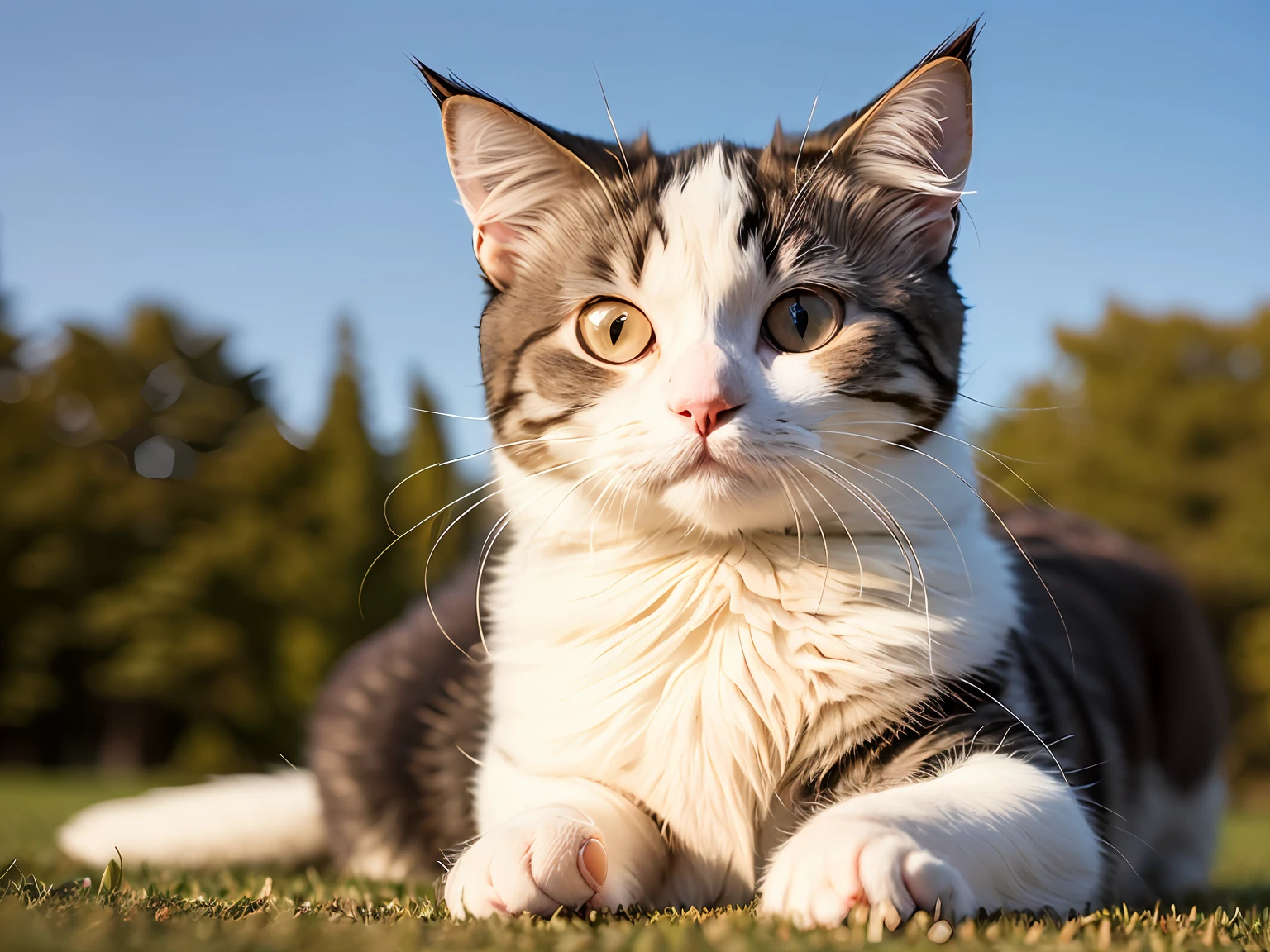 Fluffy cat