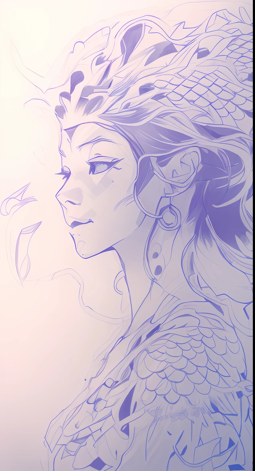 an anime line drawing of linus_sebastian,