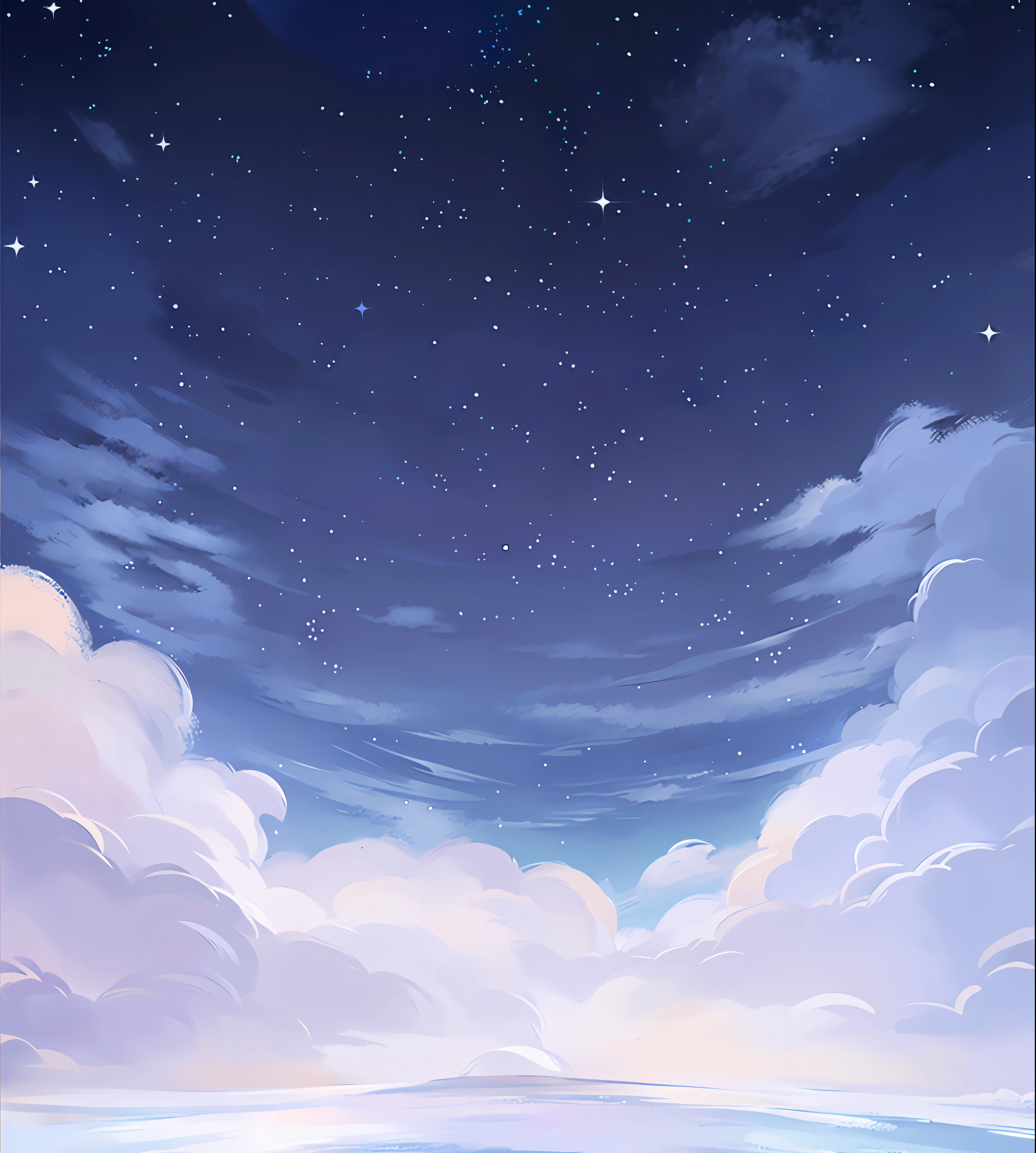 starry night sky with clouds and stars over a body of water, background art, luminous sky heaven background, background artwork, moonlit starry sky environment, fantasy puffy sky, anime background art, star(sky) starry_sky, sky night, the sky is a starry sky, night sky background, anime sky, astral night sky background, sky background, dreamy sky