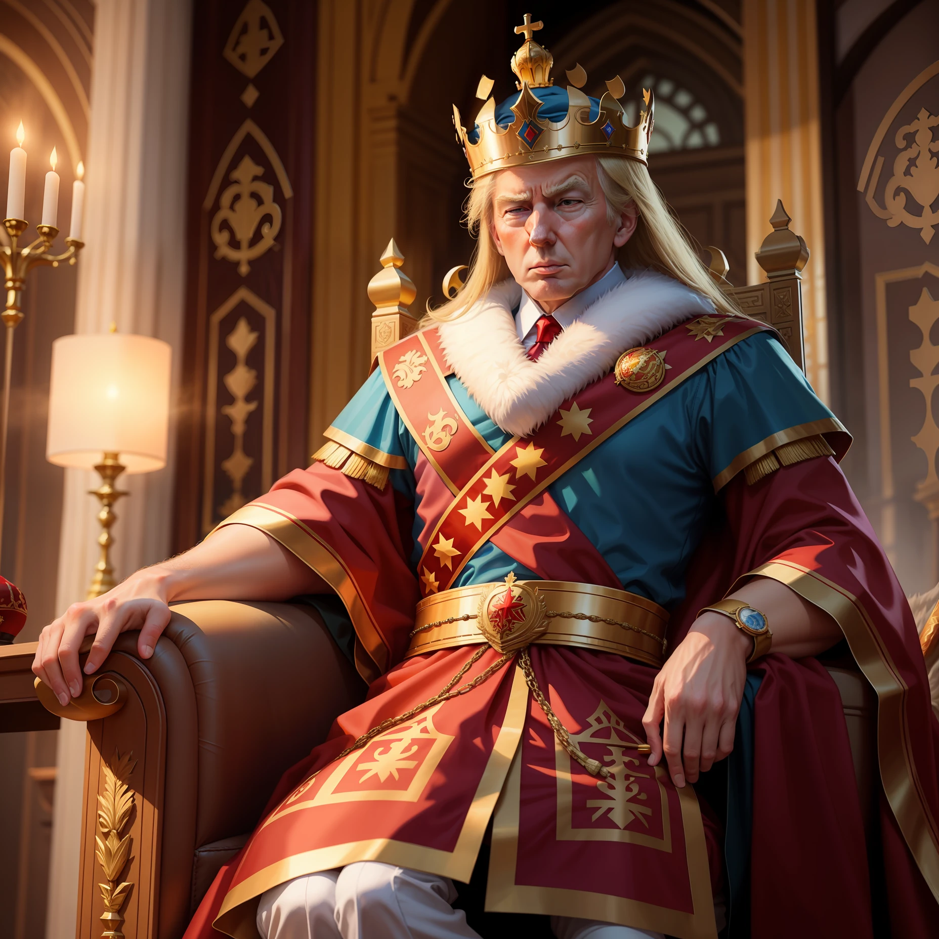 Trump playing King Glory