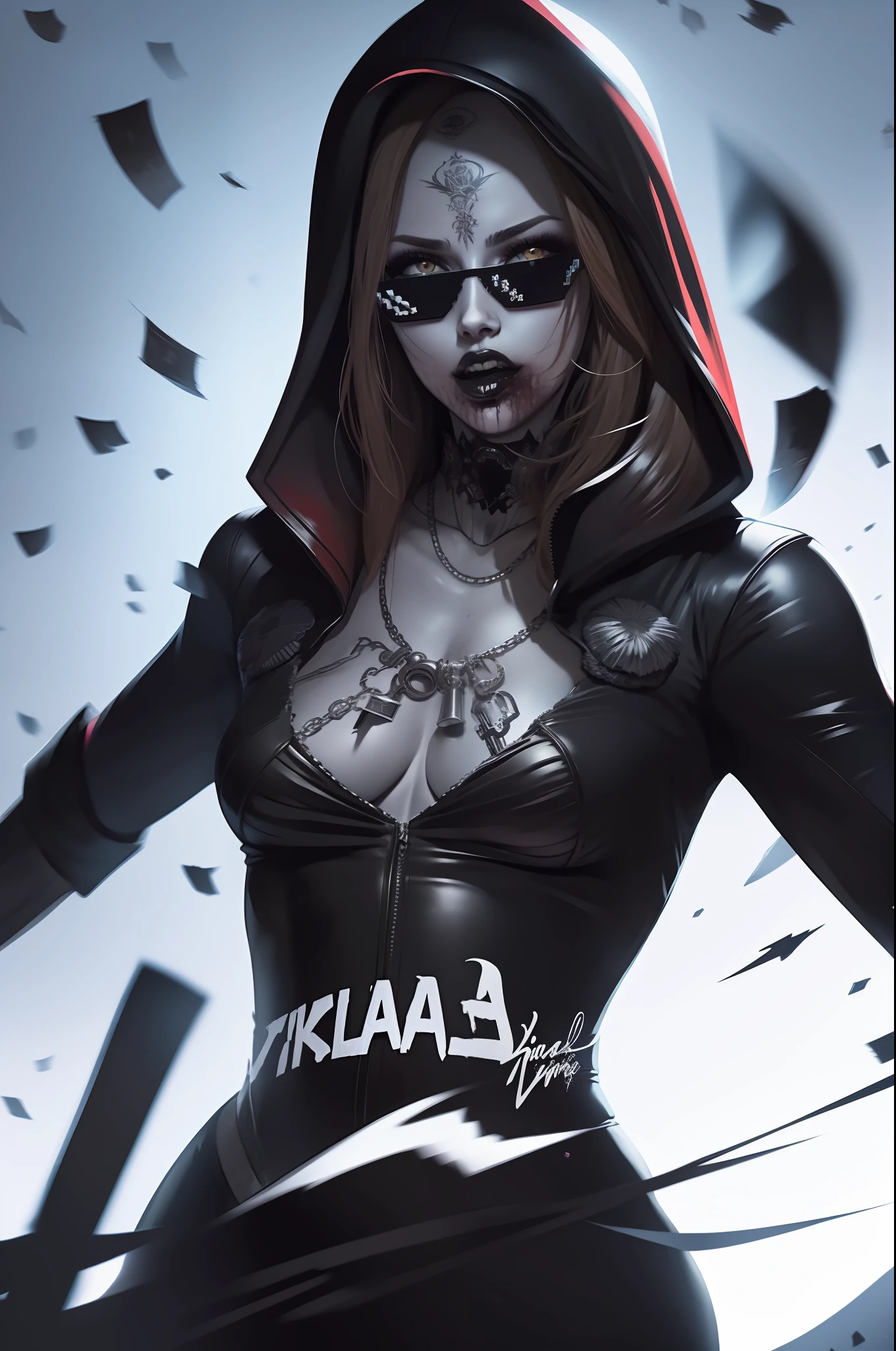 "A solo hip hop gangtsa shot featuring
DanielaV4 her clothes are bloody showcasing her skill as a rapper.. badass on the mic spitting sick ass bars yo !" DealWithIt