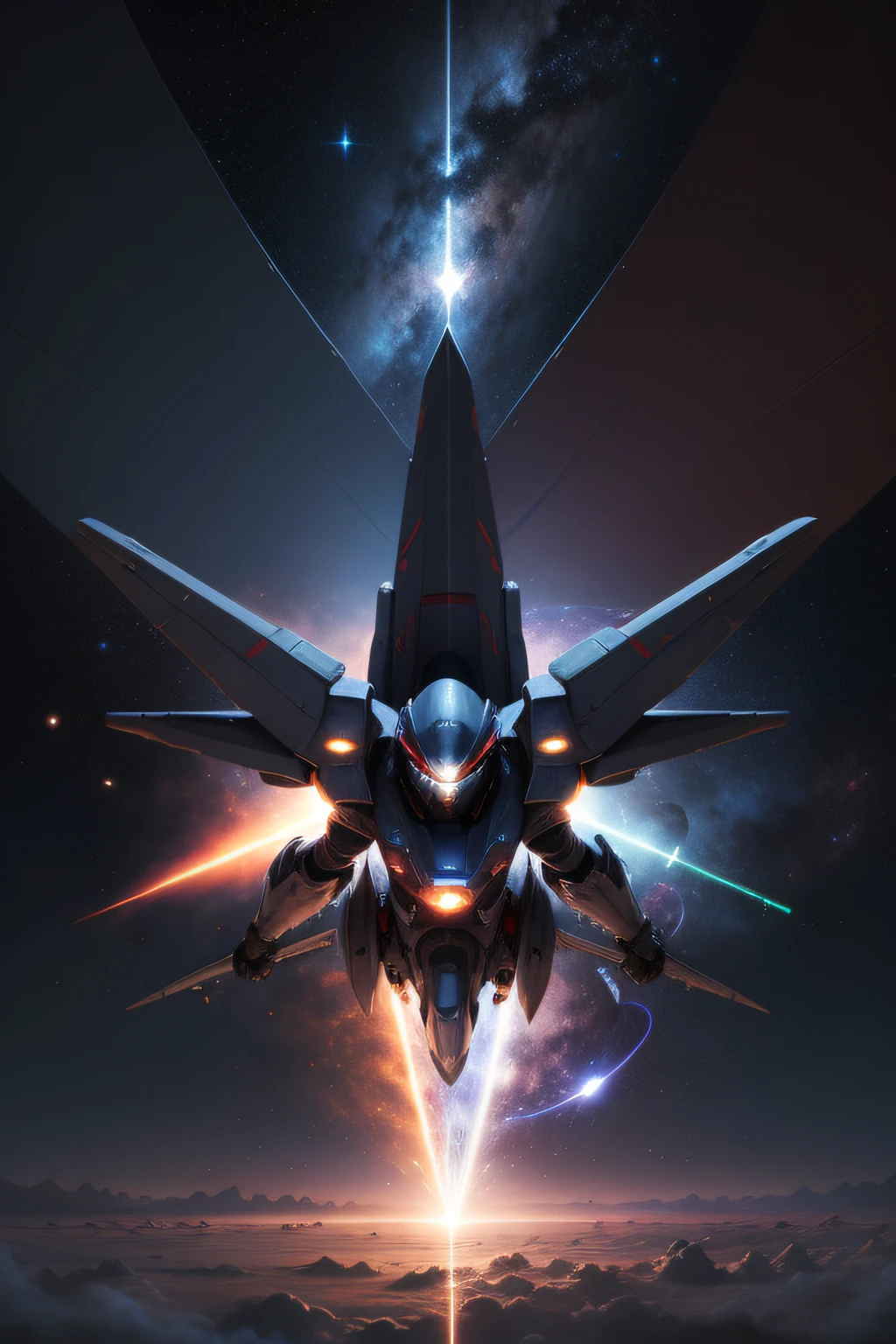 play"Star Fox"of the heroine, Delve into space battles with your teammates,Combat power continues to grow, Ninja cape, Surround the flag, Air combat strategy, Light beam electromagnetic cannon, Quick maneuver, High-speed sprints, Powerful explosion, High maneuverability, Flank flight, universe background, The stars shine, future-tech, The picture is HD, game style, Multi-angle shooting
