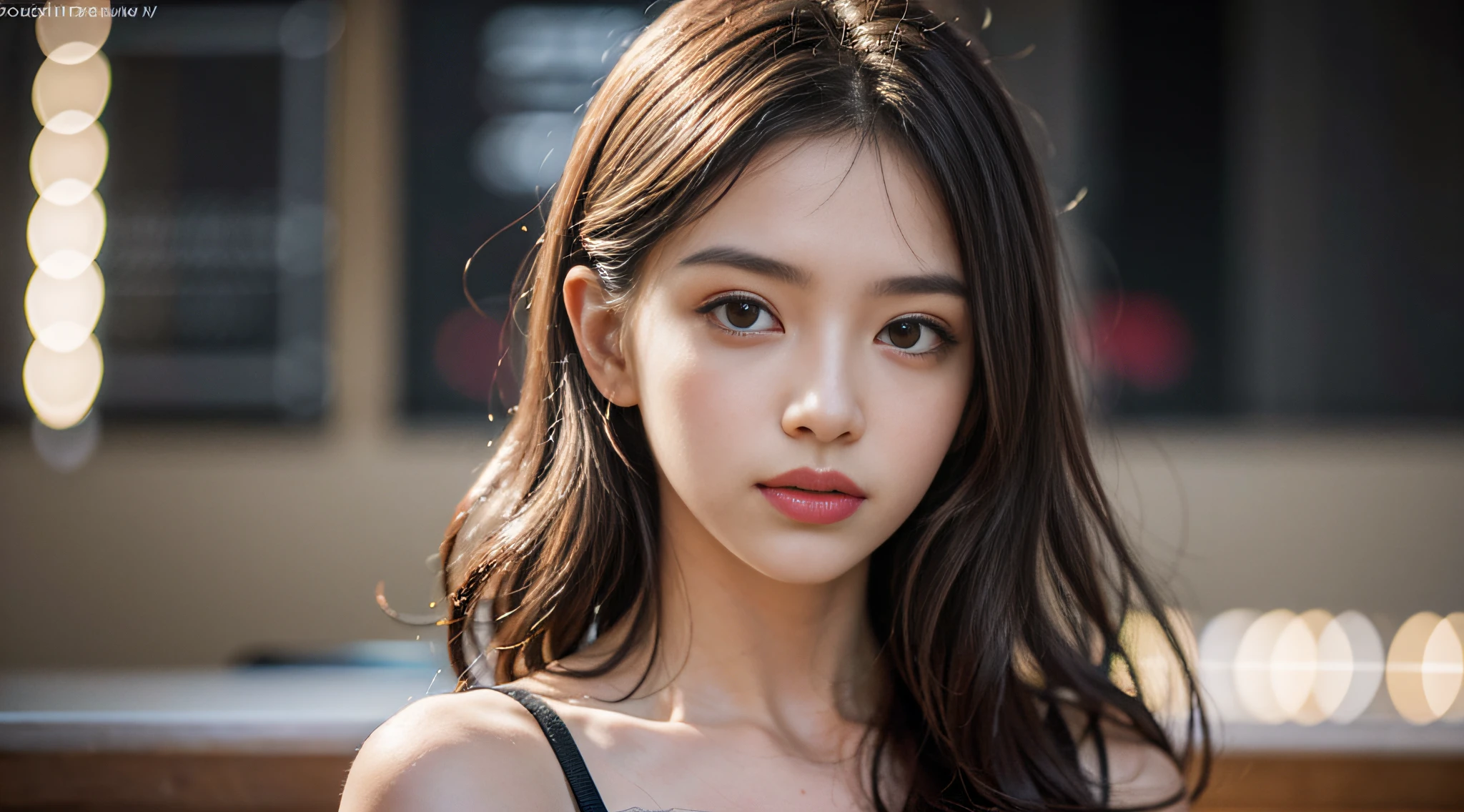 Best quality,masterpiece,ultra high res,(photorealistic:1.4),1girl,shoulder,charming,Looking at the camera,