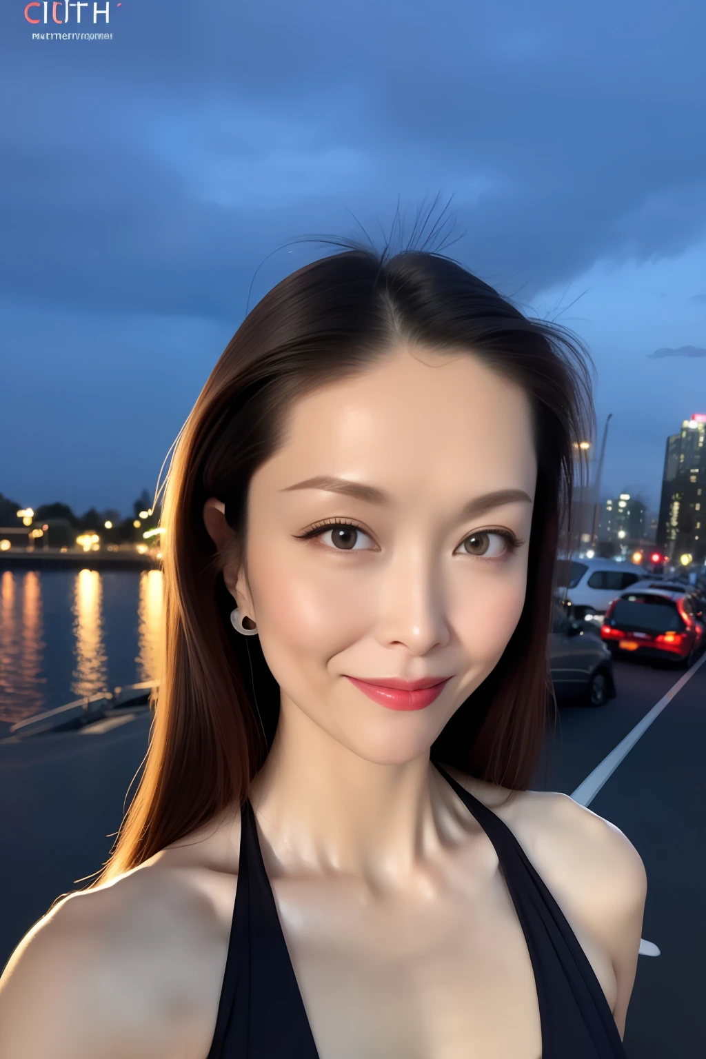 (masterpiece:1.3), (best quality:1.3), (realistic:1.3), (photorealistic:1.4), (extremely intricate:1.3), (exquisitely detailed skin), cinematic light, rimlight, vibrant color, depth of field, ultra high res, 8k, uhd, hyper realistic, perfect anatomy, best shadow, ray tracing, delicate, intricate detailed, raw photo, hdr, sharp focus, full body shot, 1girl, solo, prostitute, courtesan, random hairstyle, hair ornament, beautiful woman wearing backless dress, halterneck, gloss lips, eyeshadow, (large breasts:1.3), jewelry, earrings, necklace, looking at viewer, naughty face, naughty smile, dynamic pose, sexy attire, partially , scenery, city, cityscape, landscape, street, nighttime, starry sky, dark atmosphere