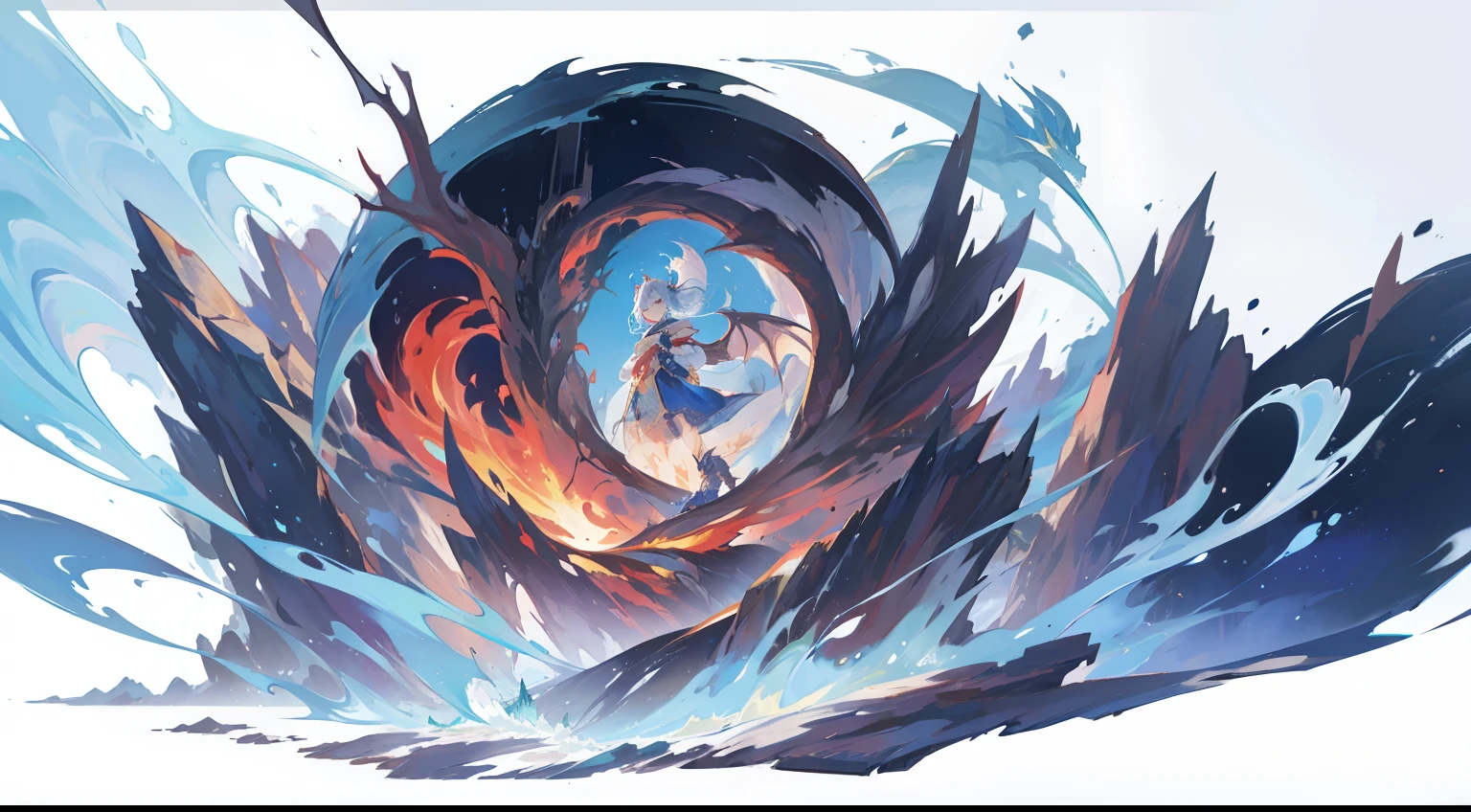 Fairy tale picture book,Grimm's fairy tales,picture,A collection of stories,Kizi,Dragon wings,Cover the sky,The roar of the dragon,Take to the skies,dragon claw,Tear the heavenly dome,Dragon's foot,Standing on the ground。