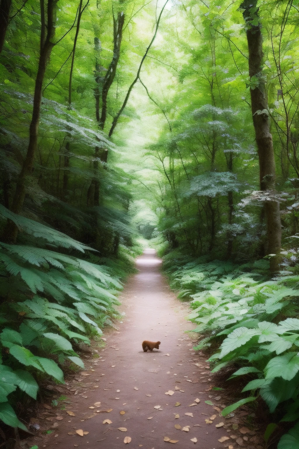 「Animal Path」In a mysterious forest called、Melancholy lost woman with Japan beauty and youth、Live a life that never gives up。