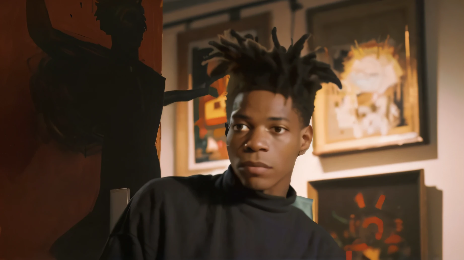 There was a man in the room, Basquiat | afro futurism, Basquiat + Francis Bacon, Jean-Michel Basquiat, Basquiat, Jean-Michel Basquiat, Basquiat style, Basquiat!!, Inspired by Jean-Michael Basquiat, Inspired by Jean-Michel Basquiat