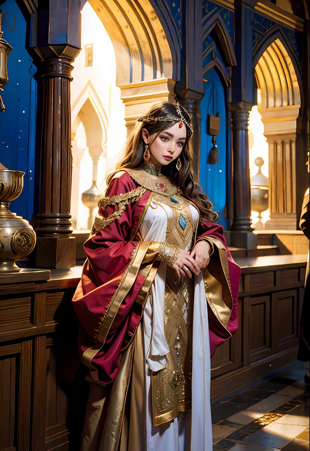 A moroccan medieval princesse caftan outfit