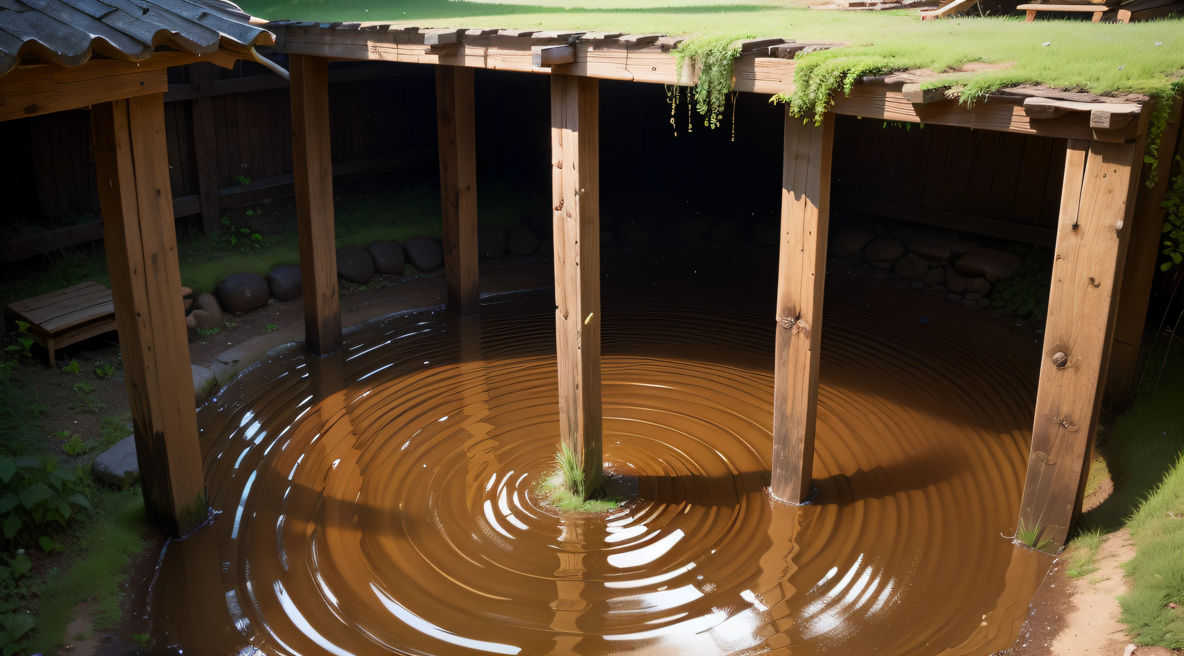 muddy well