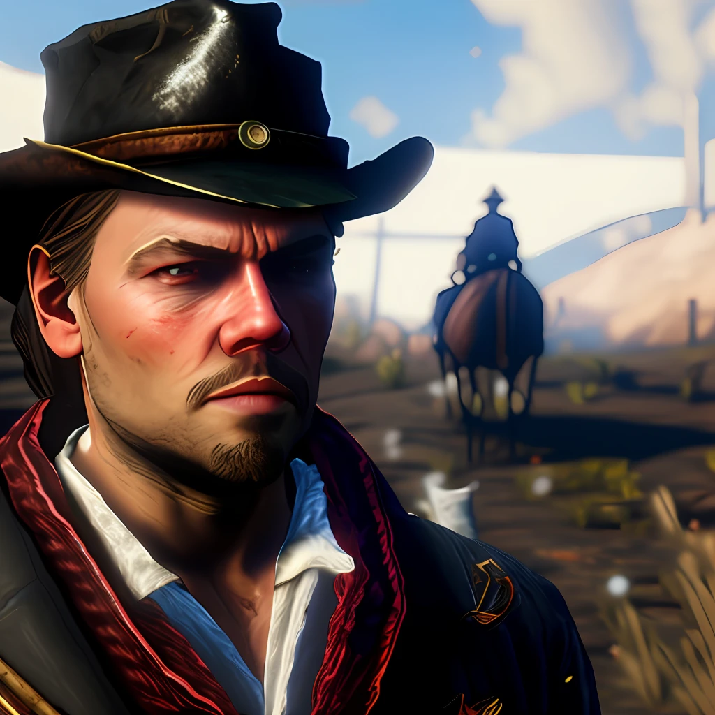 dicaprio in red dead redemption 2 video game