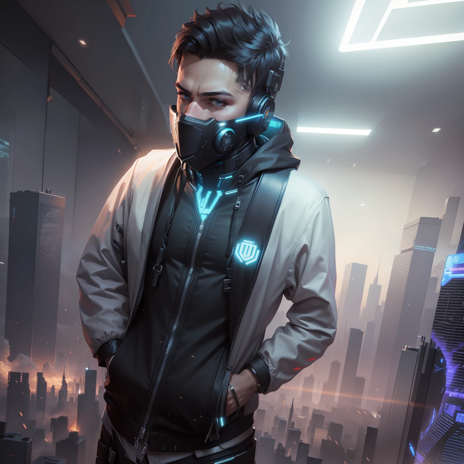 Change background cyberpunk handsome

boy, realistic face, 8k, ultra realistic)