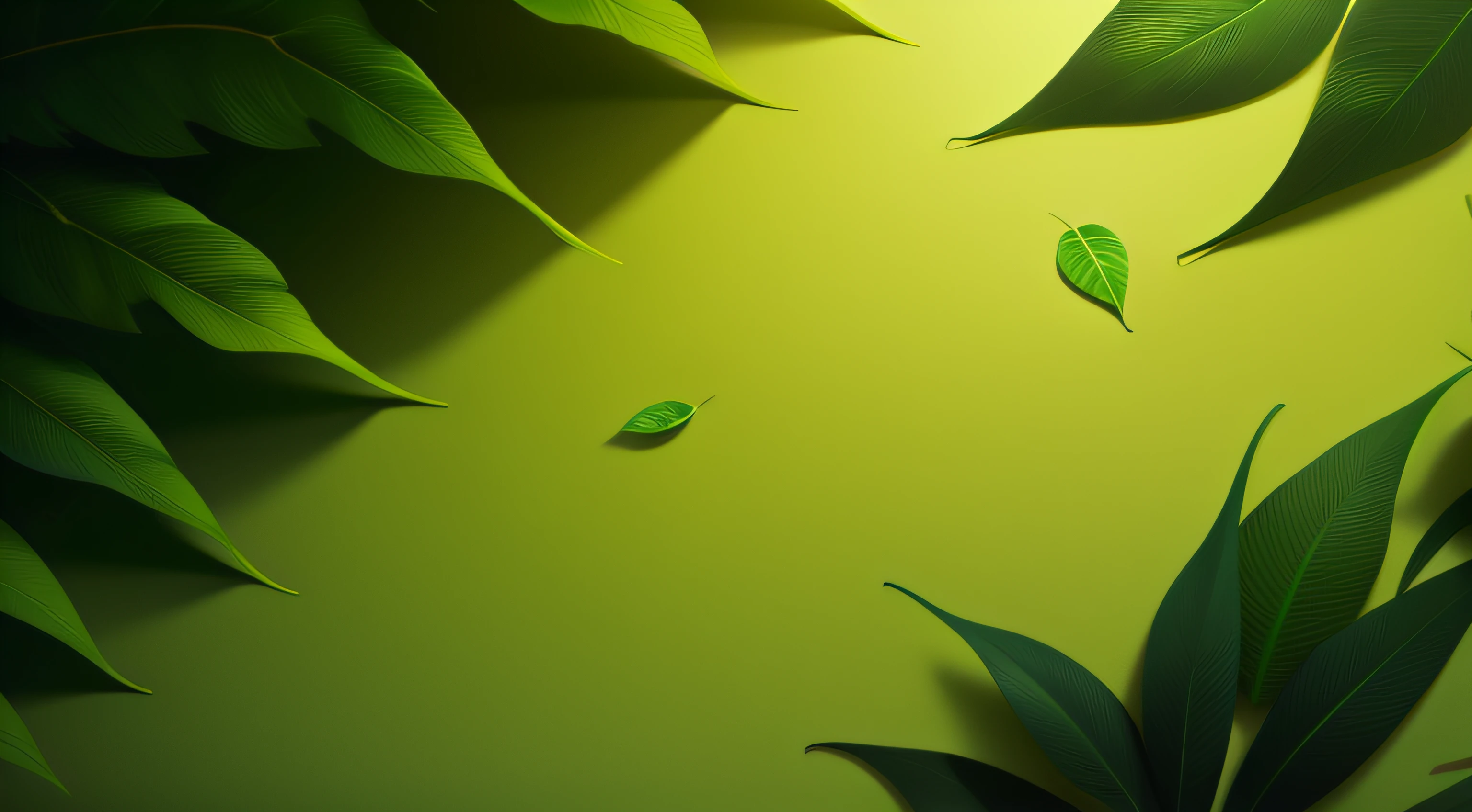 Nature concept. Top view. Green leaves texture. Tropical leaf background.