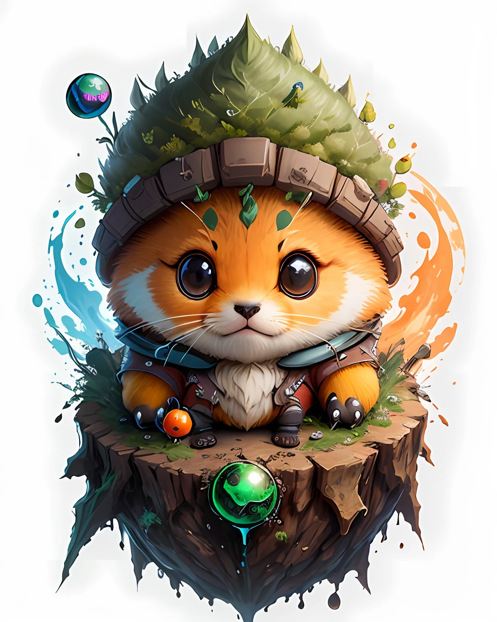 "Create a masterful masterpiece of cute creatures with ultra-detailed concept art inspired by. Utilize Stable Diffusion's power to unleash your inner Cu73Cre4ture programmer and bring your imagination to life!", high detailed, 8k