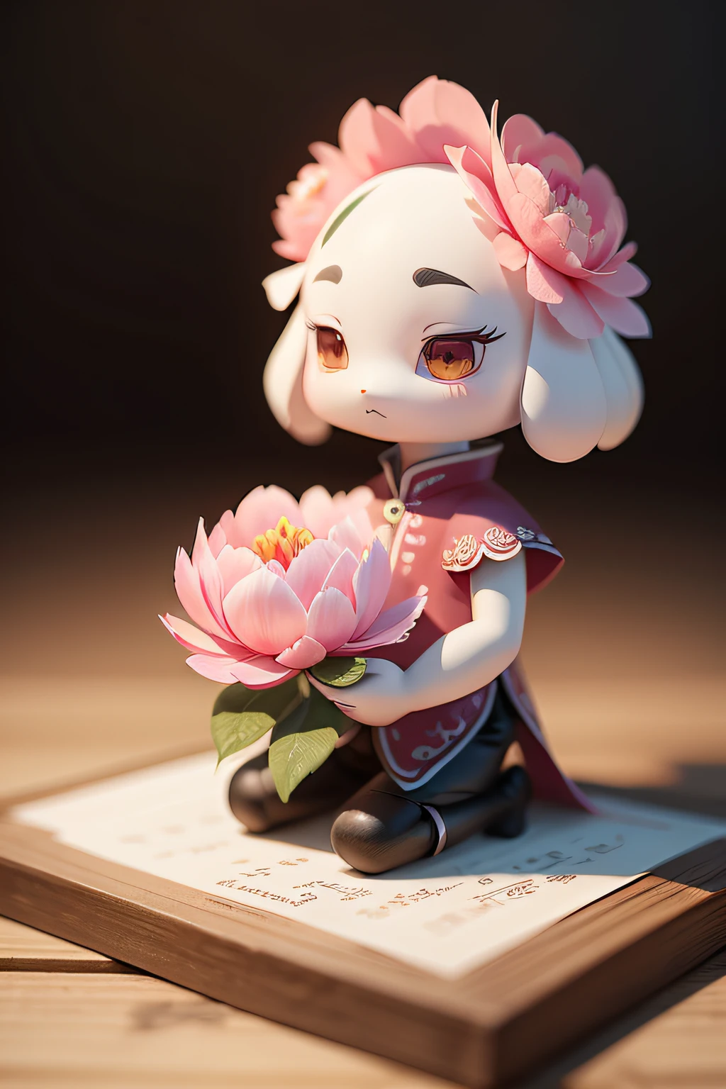 (peony flower) (Character culture and creativity)