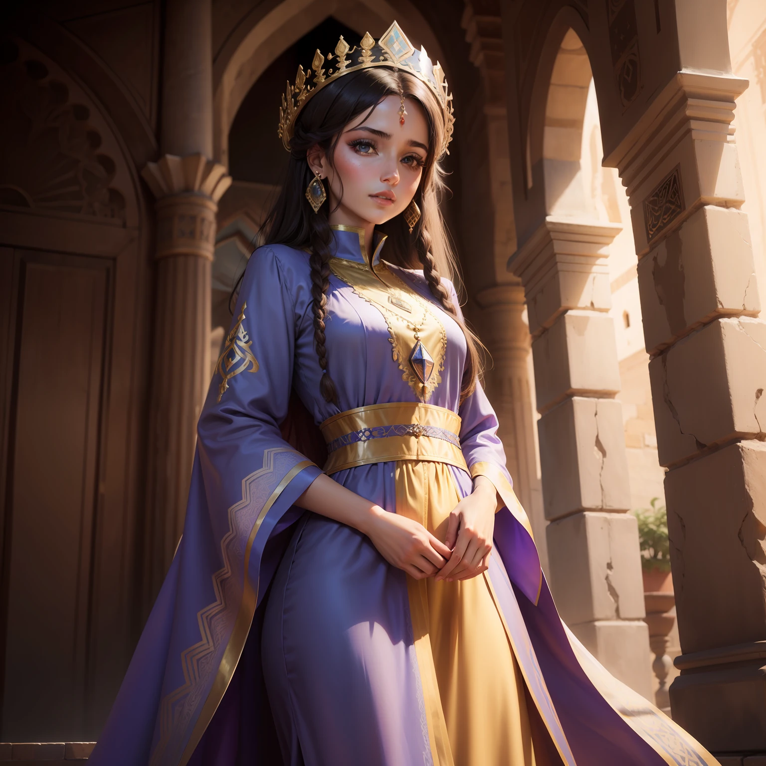 Beautiful caftan marocain princesse portrait