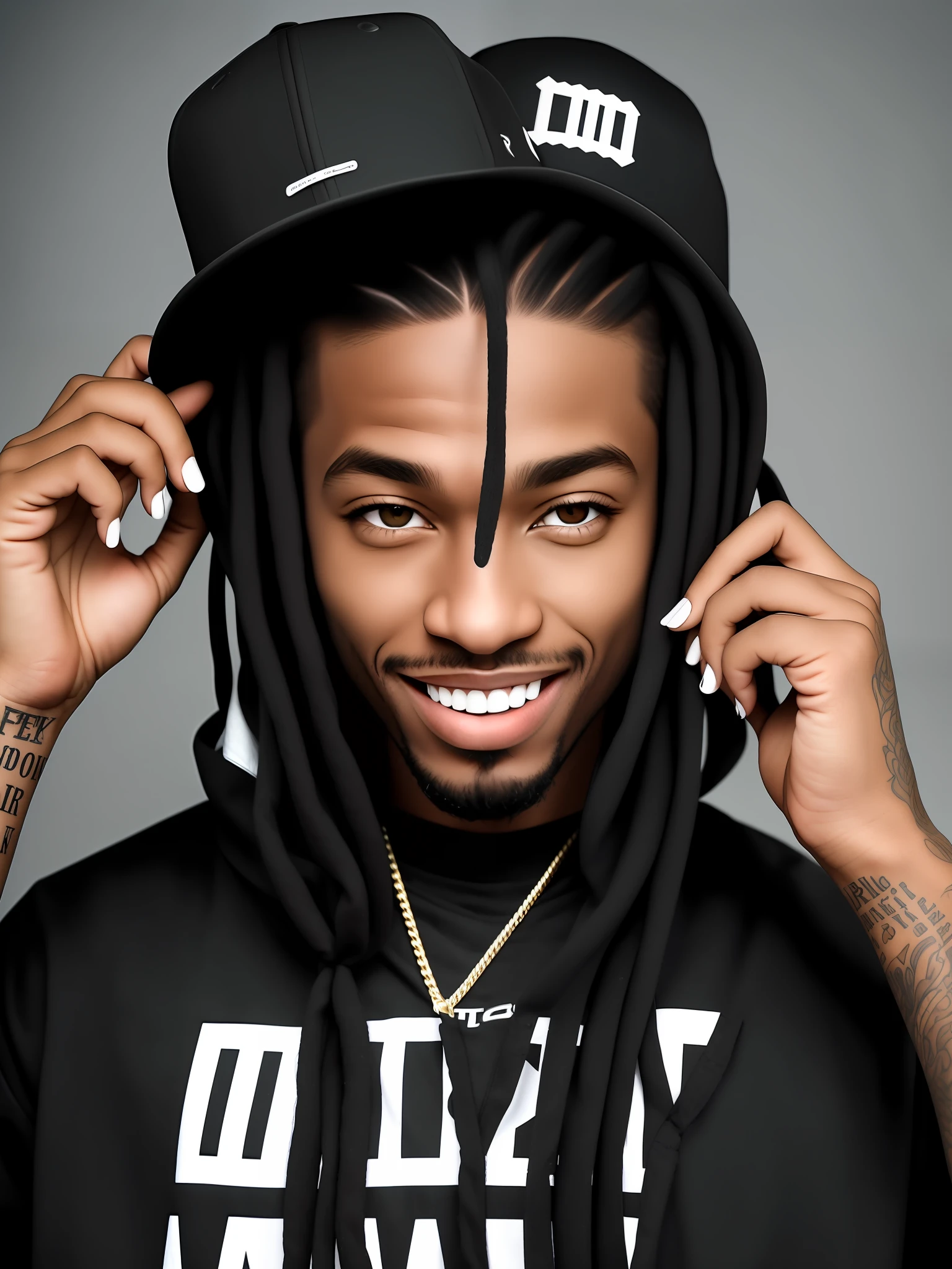 Black teeth rhetorical rapper