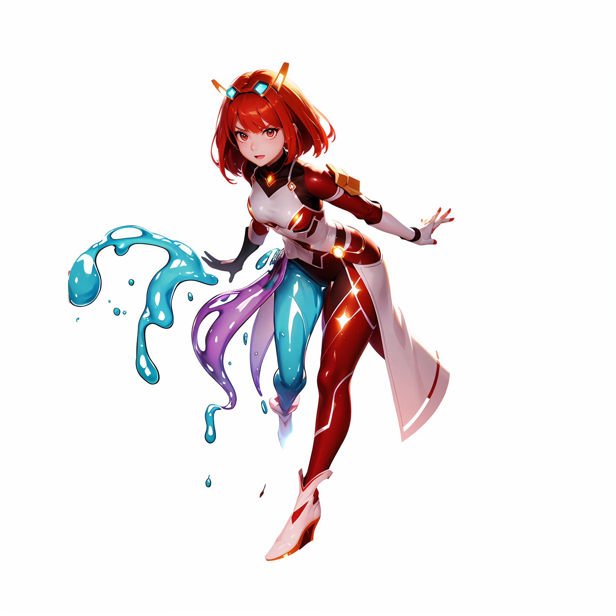 With special abilities in the right half of the body、Can change shape like slime。