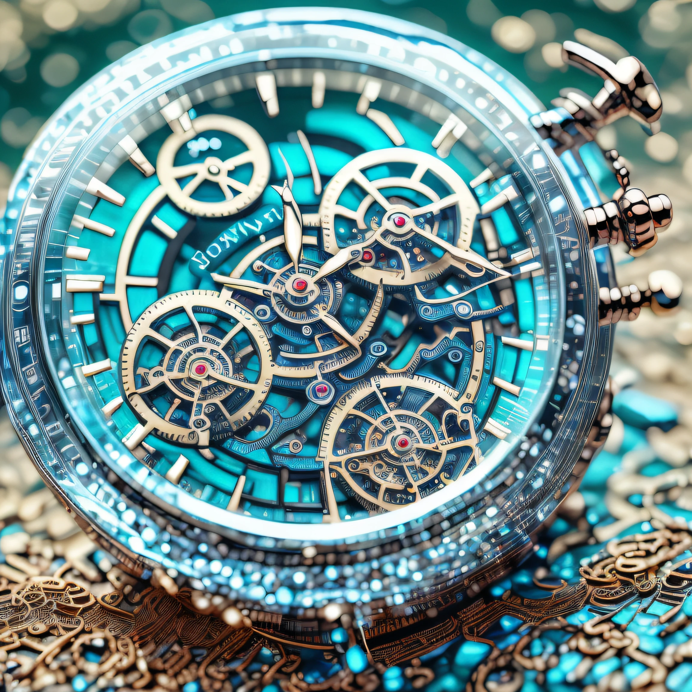 an innovative watch with fountain