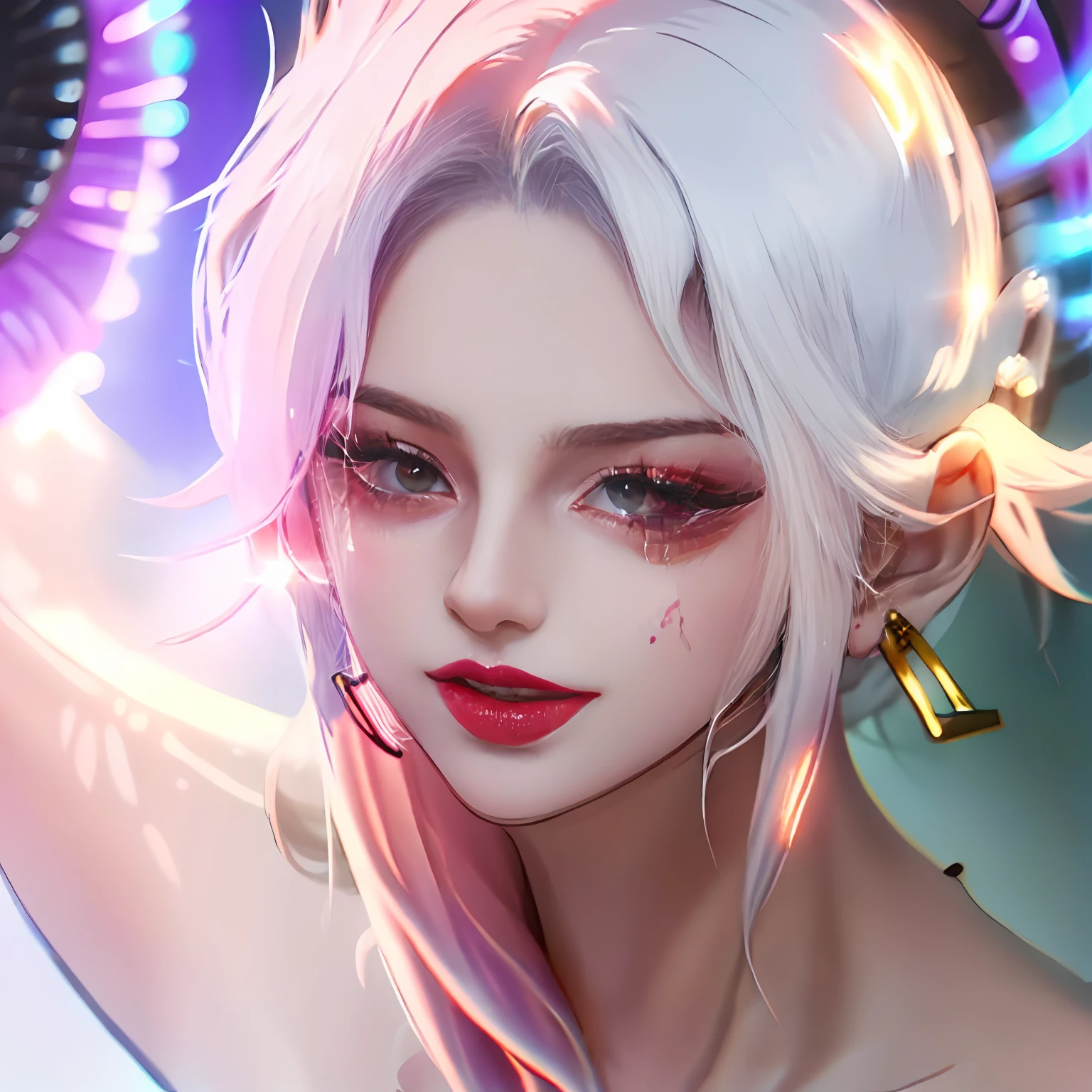 best qualtiy,tmasterpiece,超高分辨率,(真实感:1.4),RAW photogr,cropped shoulders,Glowing skin,Light laugh anime, Male,, Extremely detailed Artgerm, Detailed digital anime art, by Yang J, Keqing from Genshin Impact, trending on artstation pixiv, Artgerm on ArtStation Pixiv, artgerm detailed