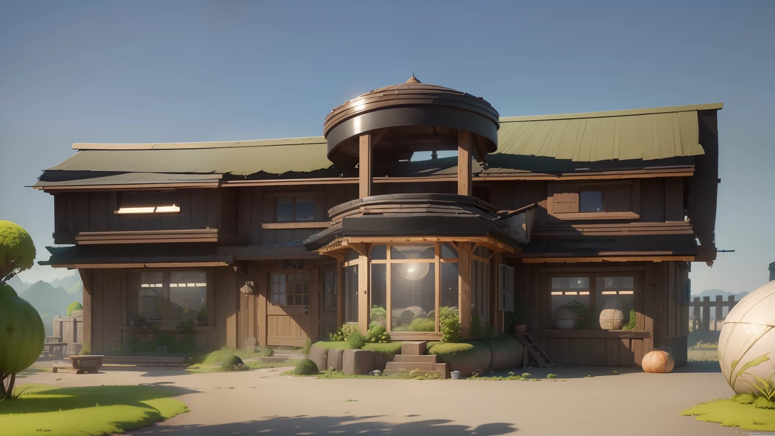 (isometric 3D),(masterpiece), (extremely detailed CG unity 8k wallpaper), (best quality), (best illustration), (best shadow),
a cute ,A round turnip hut covered with moss
,octane render,ray tracing,ultra detailed