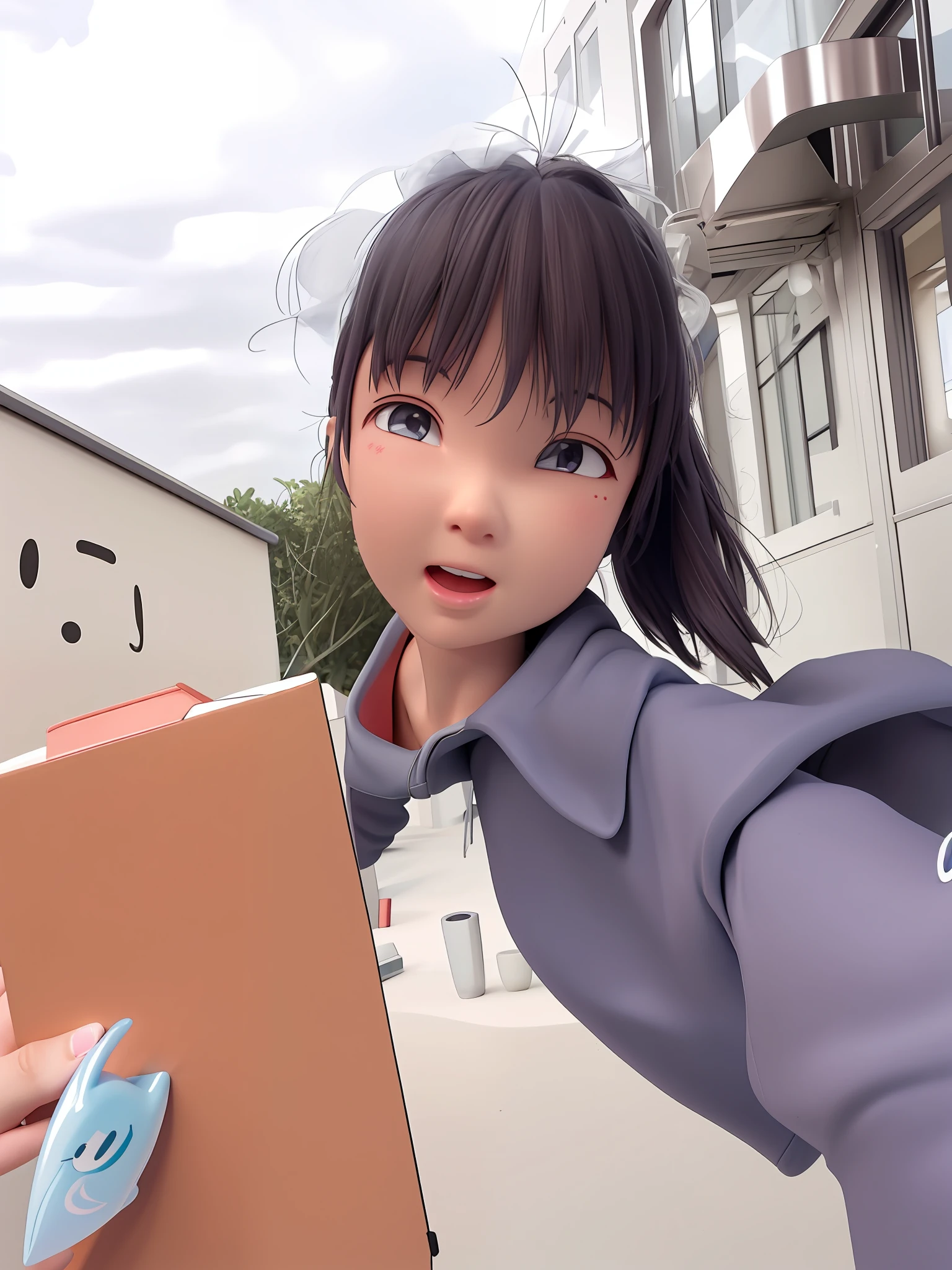 pixar-style，3D，Cartoon Cute，Lots of detail，sense of space front and rear is obvious，The picture should be impactful