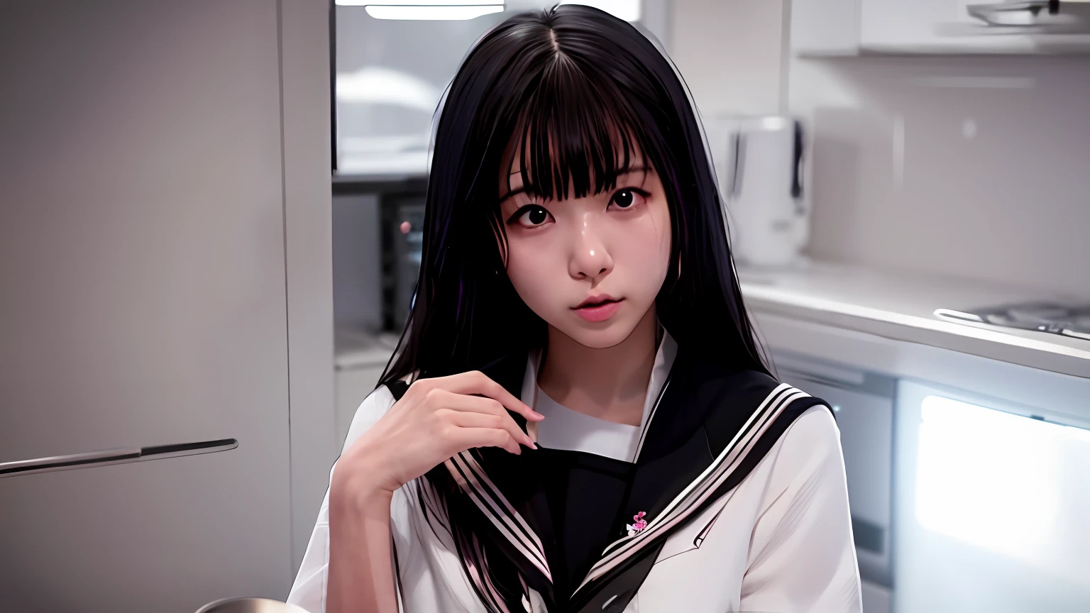 The shooting environment is delicate and delicate,white hime cut hairstyle,The real-life anime girl Chiho,jaeyeon nam,sui ishida with black hair,Canon EOS R 6,Canon EOS 5 D Mark IV,shikamimi,ulzzangs,Pastel portrait shot 8K。(Be aware of:This is an optimized Prompt,Remind you to adjust the weights yourself as needed。)