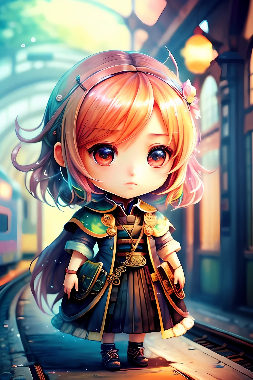 train,Chibi,real,art,
yang08k, photography, beautiful, colorful,realistic,
masterpieces, top quality, best quality, official art, beautiful and aesthetic,